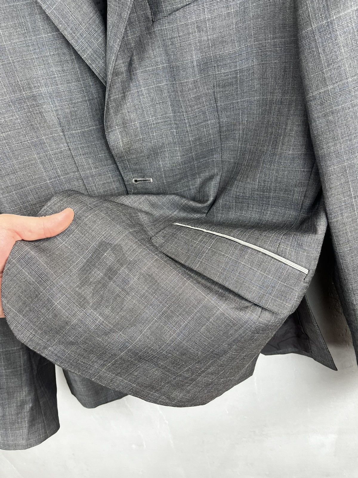 John Galliano John Galliano Printed Grey Blazer Size 50R - 18 Thumbnail