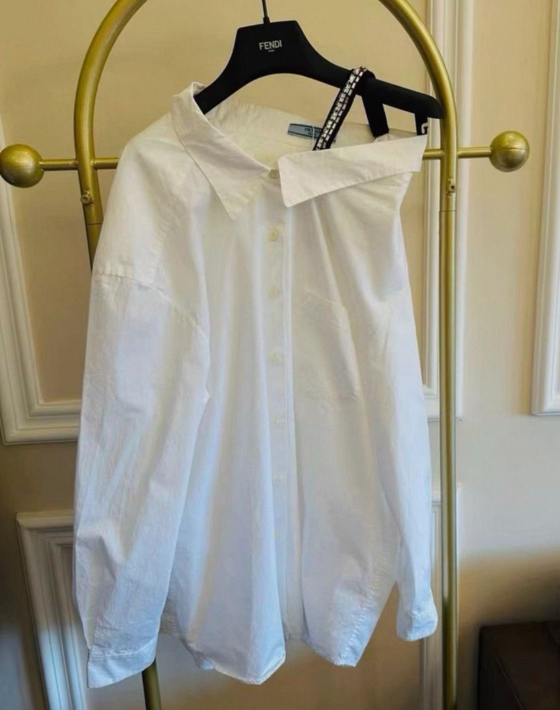 Prada Prada White Button Up it_38 Women Size XS / US 0-2 / IT 36-38 - 1 Thumbnail