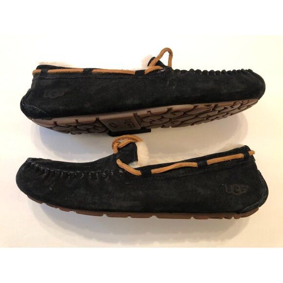 Ugg UGG women's suede shearling moccasin slippers 5612 size: 8 Size US 8 / IT 38 - 2 Thumbnail