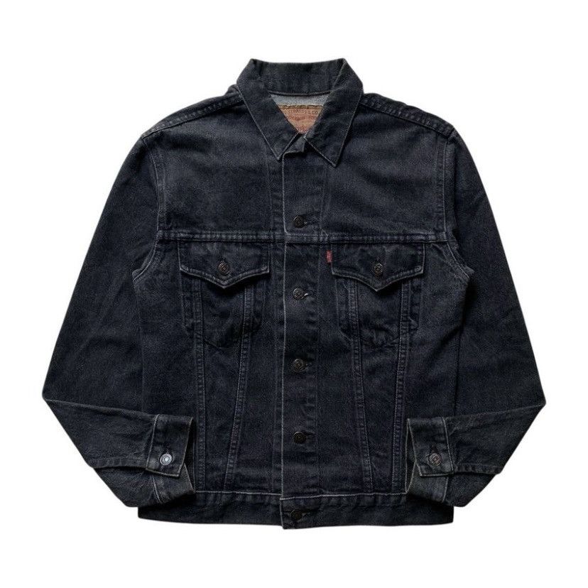 Levi's VINTAGE 90s LEVI’S DENIM JACKET BLACK WASH Size US M / EU 48-50 / 2 - 1 Thumbnail