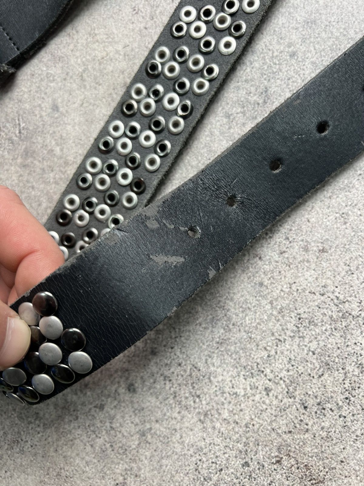 Hysteric Glamour Vintage studded leather belt Size ONE SIZE - 3 Thumbnail