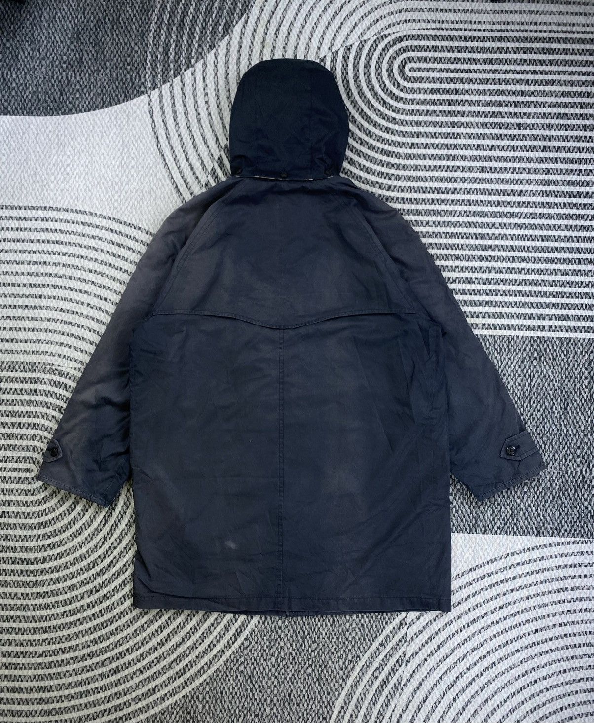 Burberry Vintage Burberry London Nova Check Hoodie Long Jacket Size US XL / EU 56 / 4 - 2 Thumbnail