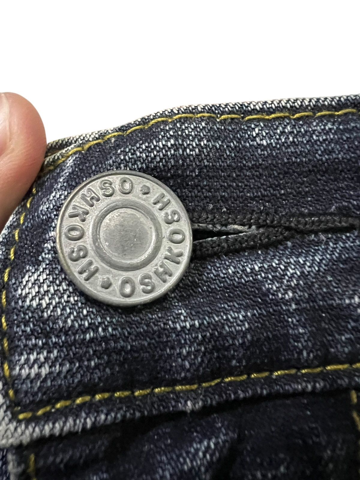 If Six Was Nine × Le Grande Bleu (L.G.B.) × Oshkosh Vintage 90’s Oshkosh Distress Painter Punk Jeans Size US 30 / EU 46 - 13 Thumbnail