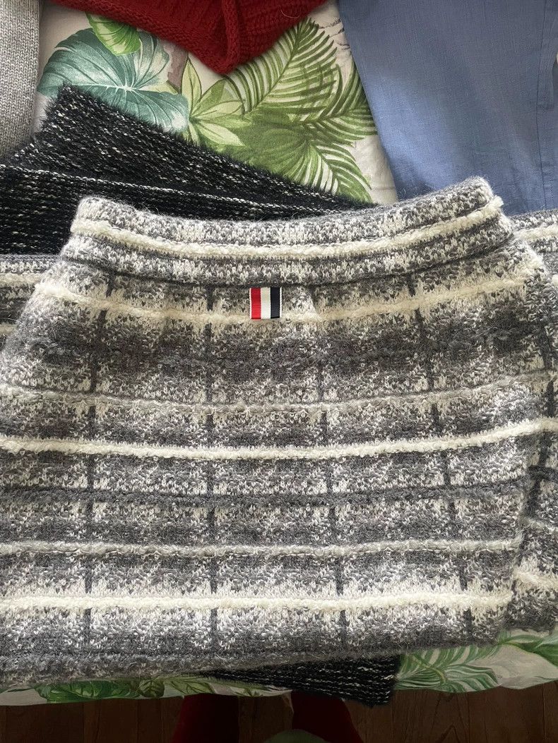 Thom Browne Thom Browne size38 Grain knit wool half length skirt Size 25" / US 0 / IT 36 - 4 Thumbnail