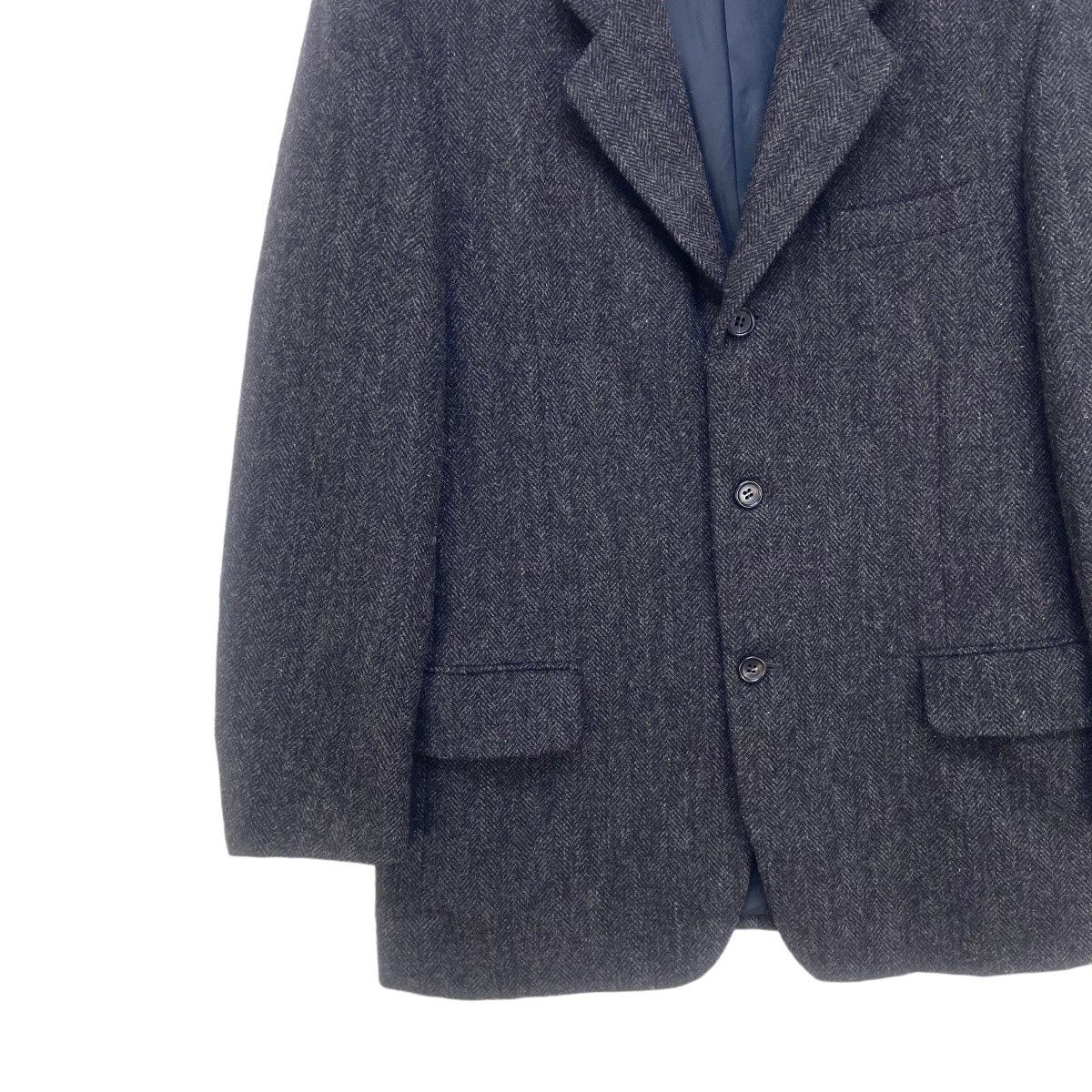Comme des Garcons Homme 🔥AD1990 CDG Homme Deux Herringbone Laine Wool Coat Blazer Size US S / EU 44-46 / 1 - 5 Thumbnail