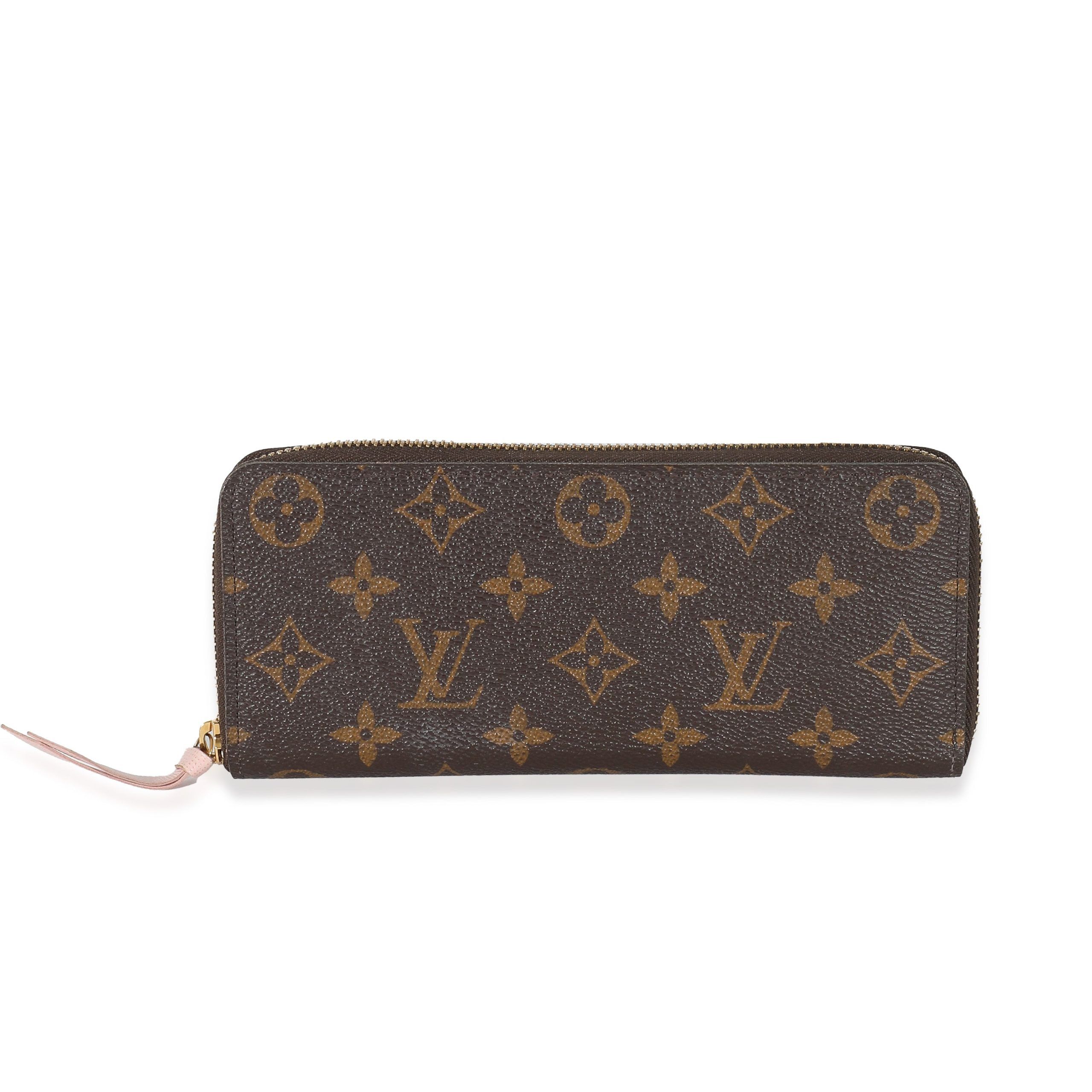 Louis Vuitton Monogram Canvas Rose Ballerine Clemence Wallet