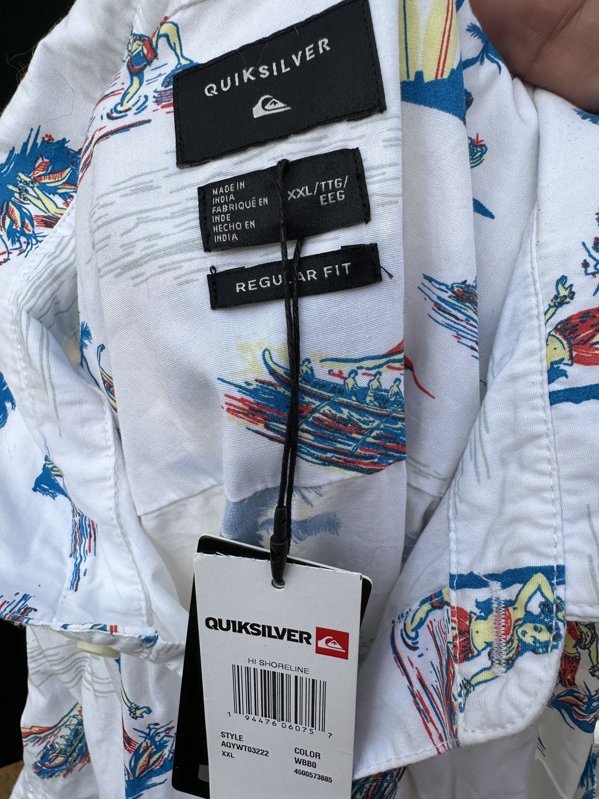 Quiksilver Brand New Quiksilver Hawaiian Print Multicolored Men's XXL Size US XXL / EU 58 / 5 - 4 Thumbnail