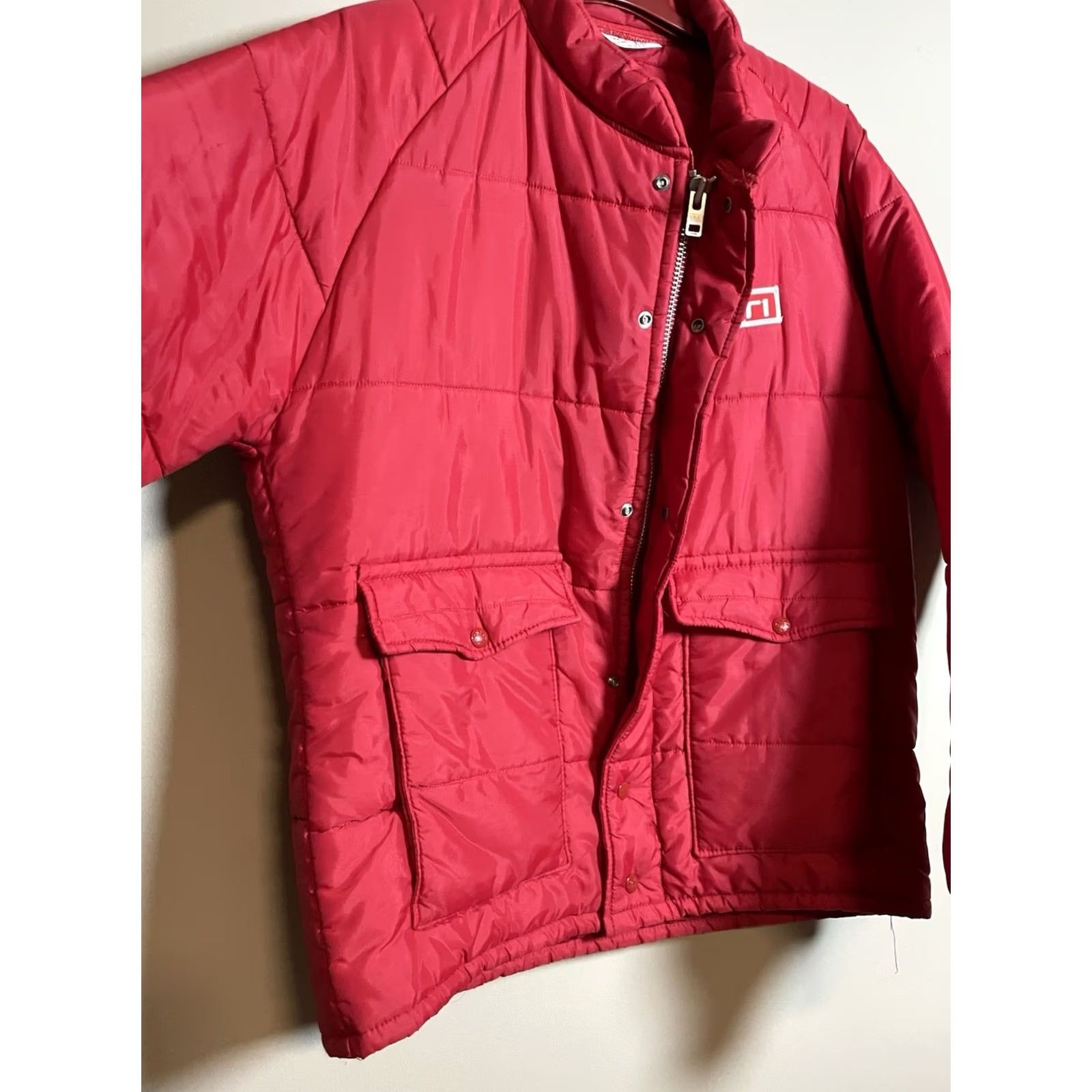 Vintage VINTAGE King Louie Pro Fit Hilti Puffer Jacket Men L Red Full Zip 80s 90s Outdoor Style Carded A629 Size US L / EU 52-54 / 3 - 6 Thumbnail