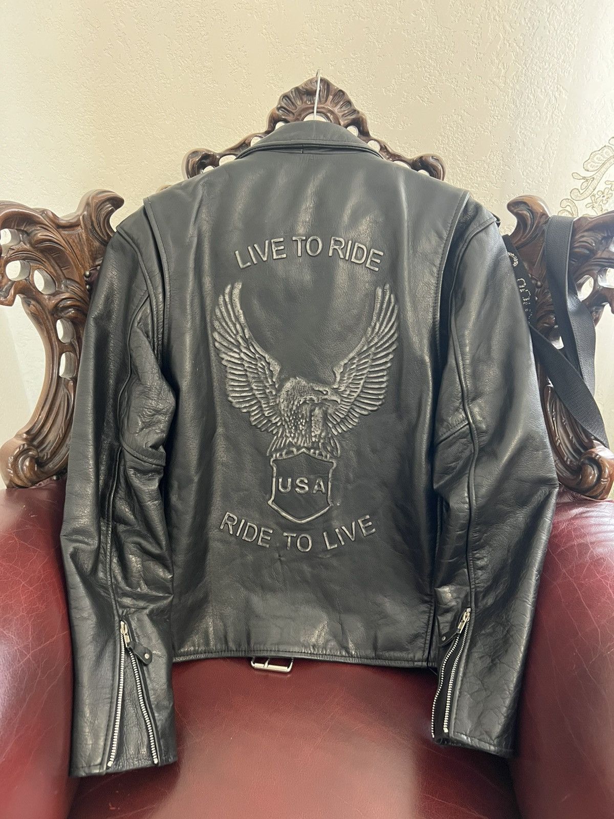 Japanese Brand ARCHIVE CROPPED LEATHER biker JACKET UNDERCOVER STYLE Size US M / EU 48-50 / 2 - 5 Thumbnail