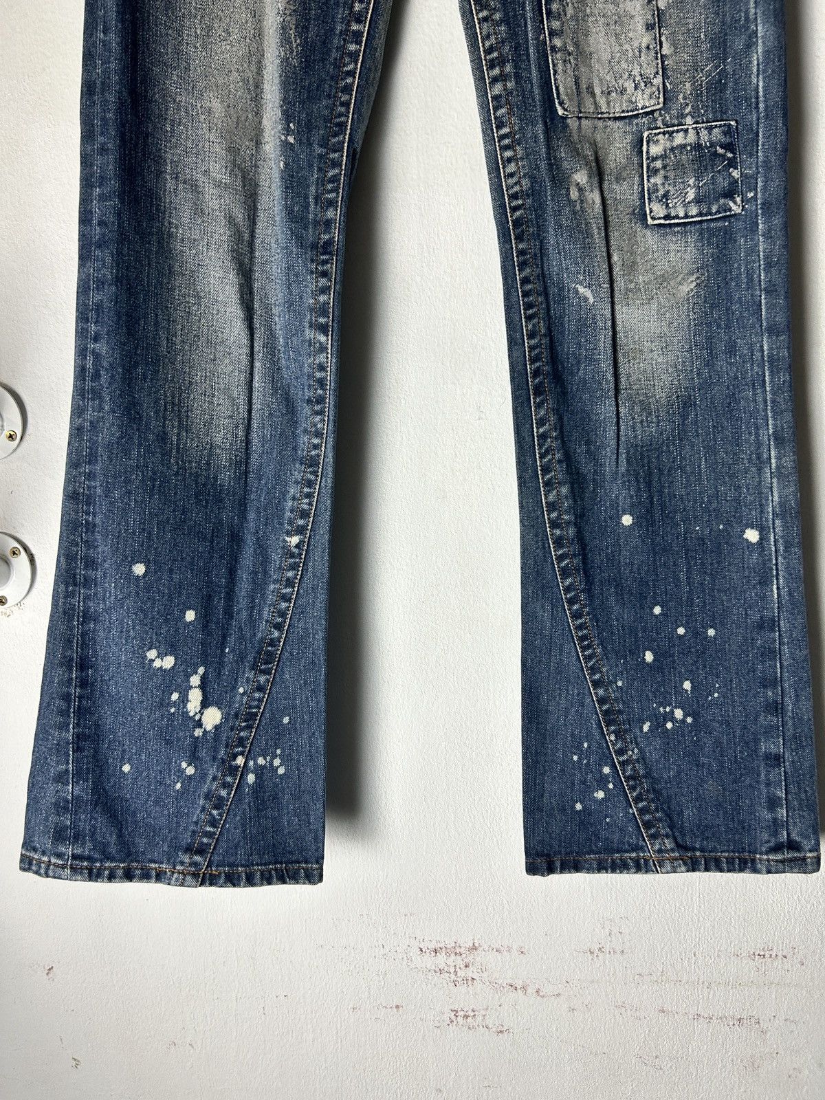 Tornado Mart Sky Bomber Patches Flared Jeans Size 28" / US 6 / IT 42 - 2 Thumbnail