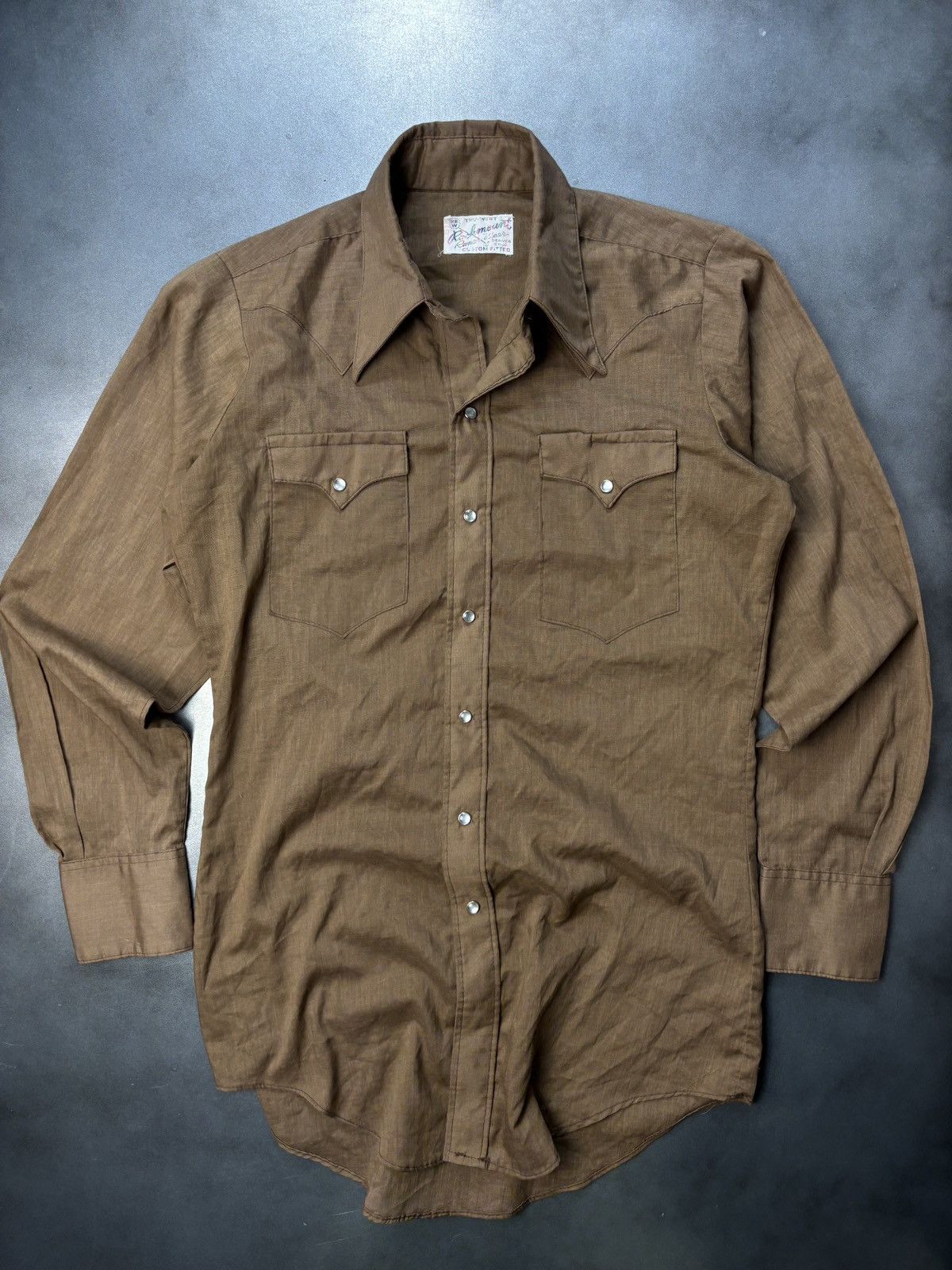 Cowboy Equipment × Rockmount Ranch Wear × Vintage 1960s Western Shirt Vintage Rockmount Ranchwear Snap Button Size US S / EU 44-46 / 1 - 13 Thumbnail