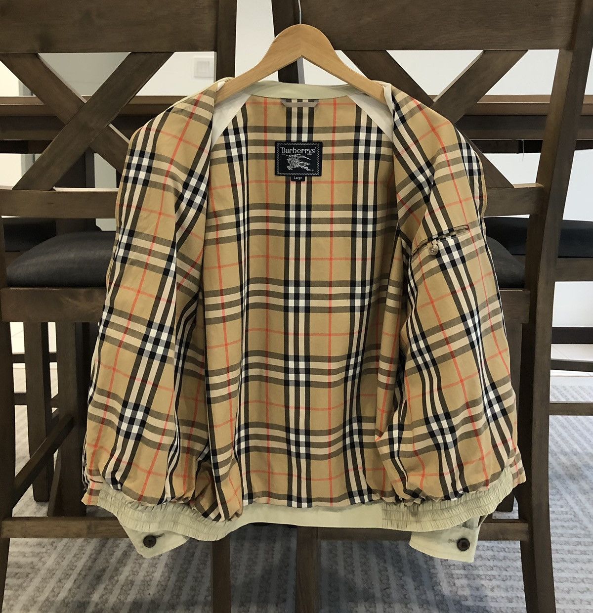 Burberry Vintage Burberrys Prorsum Lined Novacheck Bomber Jacket Size US L / EU 52-54 / 3 - 14 Thumbnail
