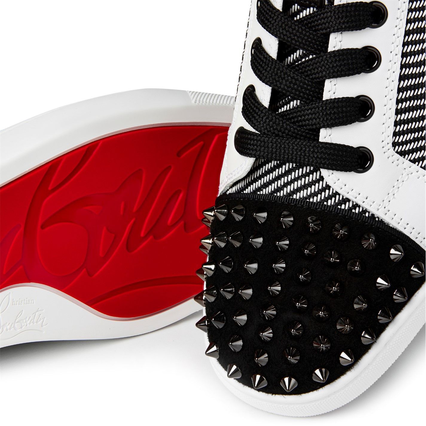 Christian Louboutin Louis Junior Spike Sneakers Size US 12 / EU 45 - 6 Thumbnail