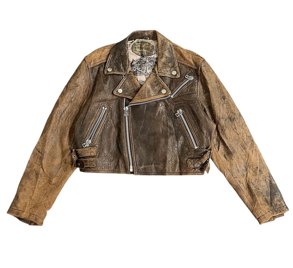 Vintage Wind Armor Indian Motorcyle Leather Jacket Size US L / EU 52-54 / 3 - 1 Thumbnail