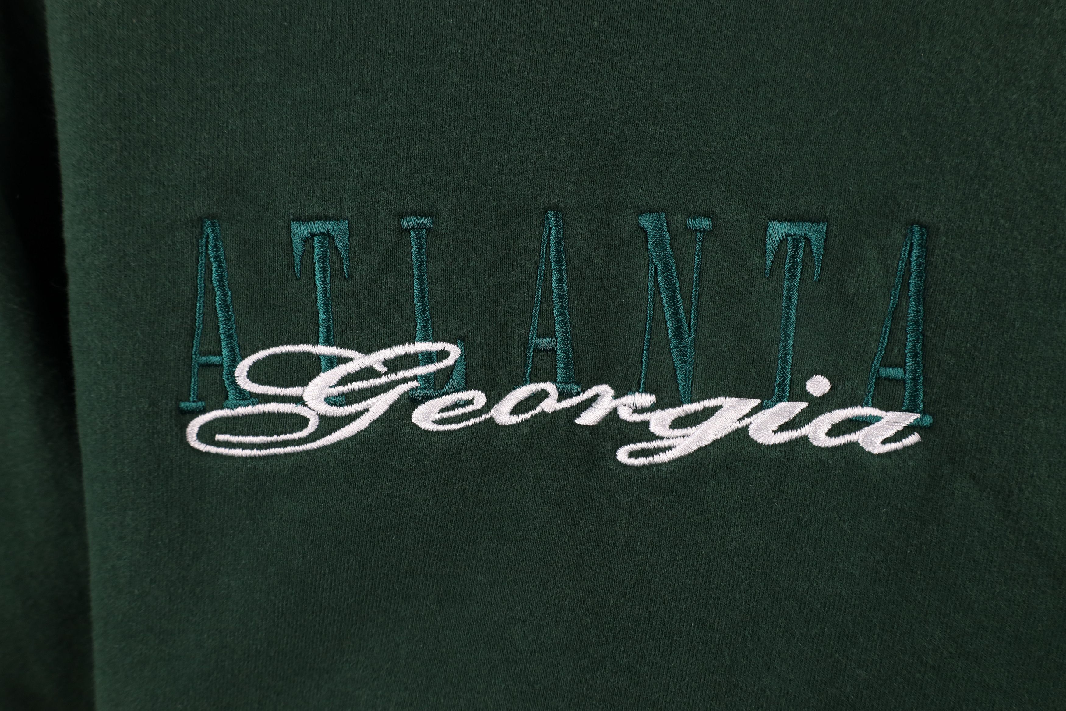 Vintage Vintage 90s Streetwear Script Atlanta Georgia Sweatshirt Size US L / EU 52-54 / 3 - 4 Thumbnail