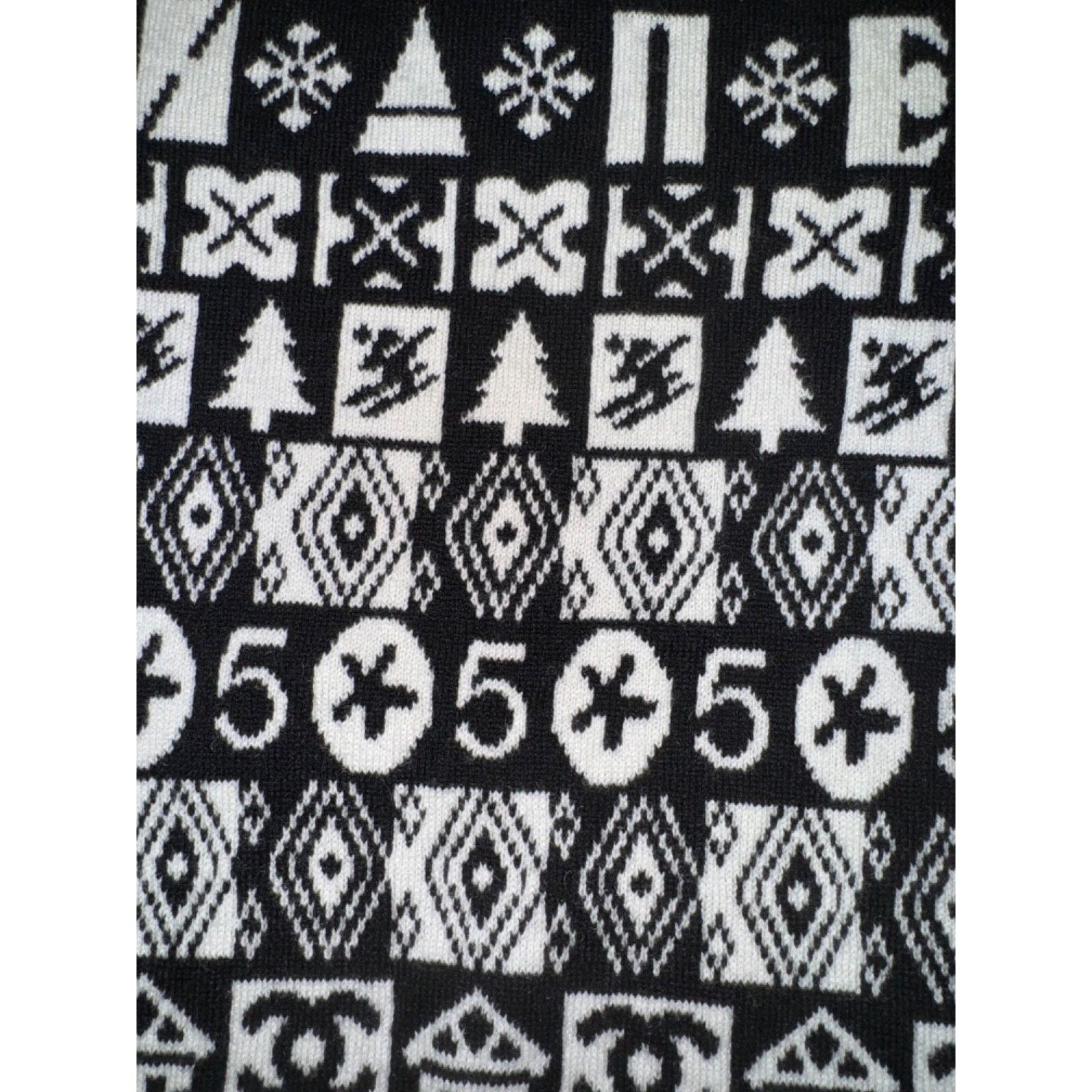 Chanel Chanel 19B Coco Neige Ski Black White CC Long Sleeve Size XS / US 0-2 / IT 36-38 - 14 Thumbnail