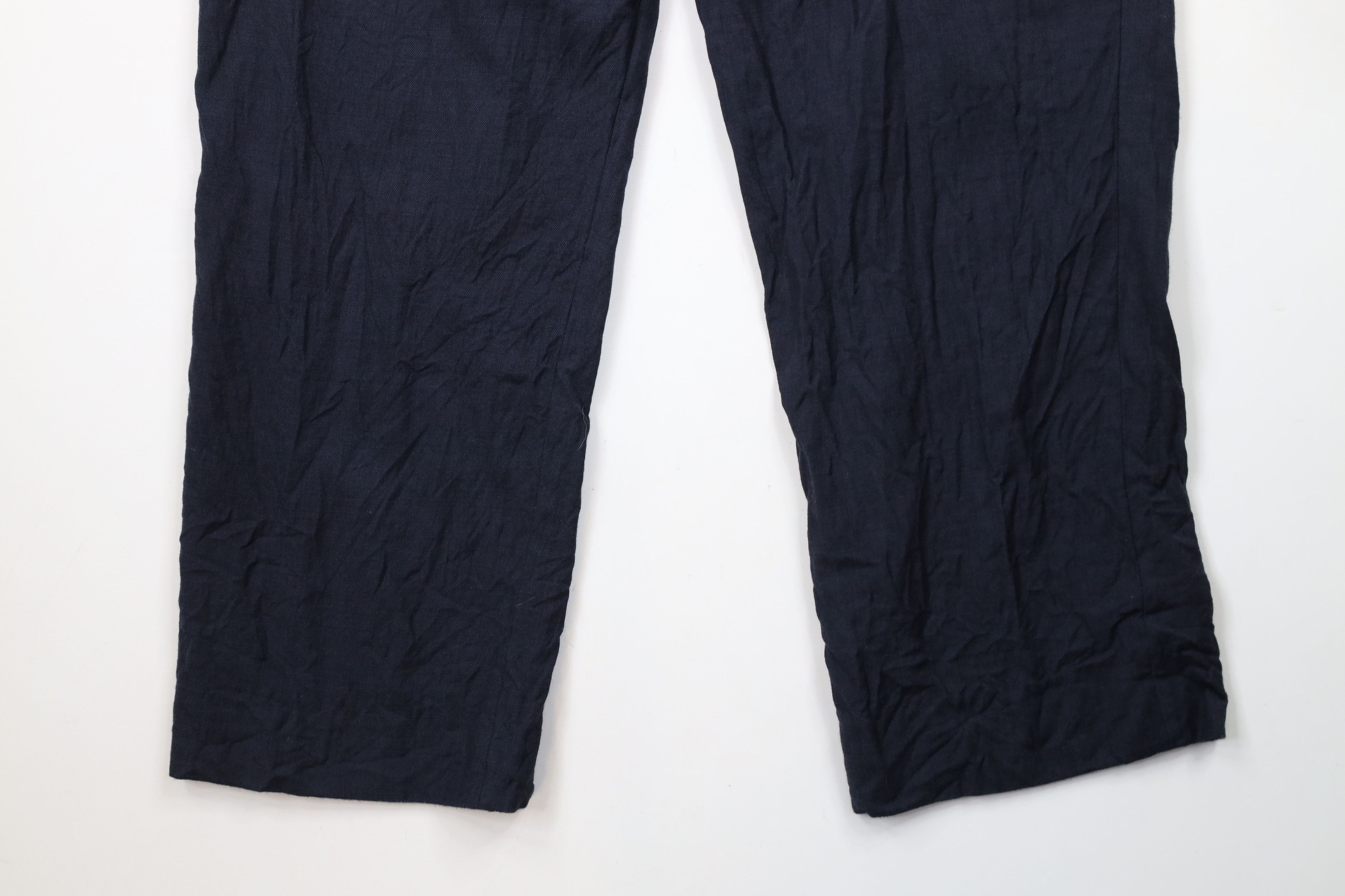 Vintage Vintage 90s Streetwear Pleated Wide Leg Chino Pants Blue Size US 34 / EU 50 - 11 Thumbnail