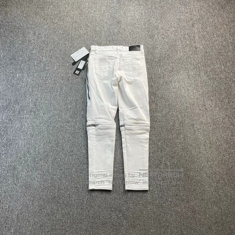 Amiri Amiri White Zipper Denim Pants Size US 26 / EU 42 - 4 Thumbnail