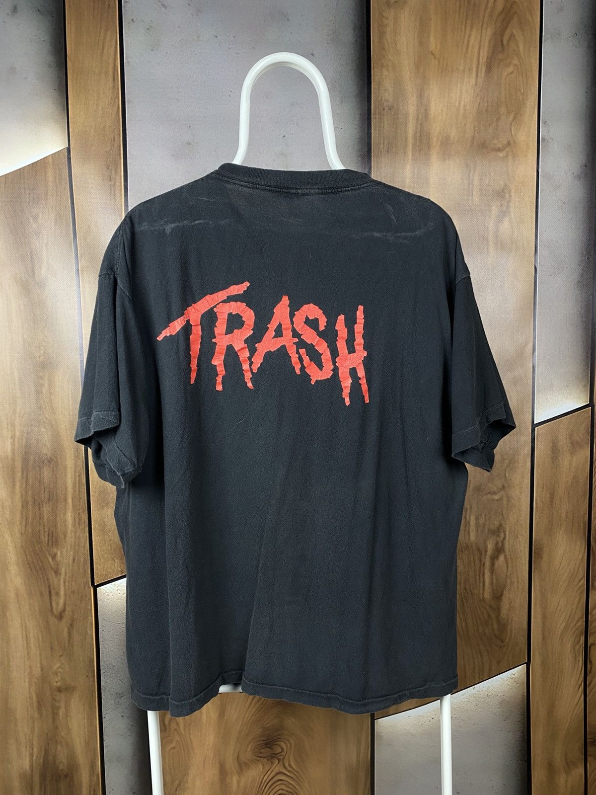 Band Tees 🎸Vintage 1989 T-Shirt Alice Cooper Trash VTG Rock Band Tee🎸 Size US XL / EU 56 / 4 - 2 Thumbnail