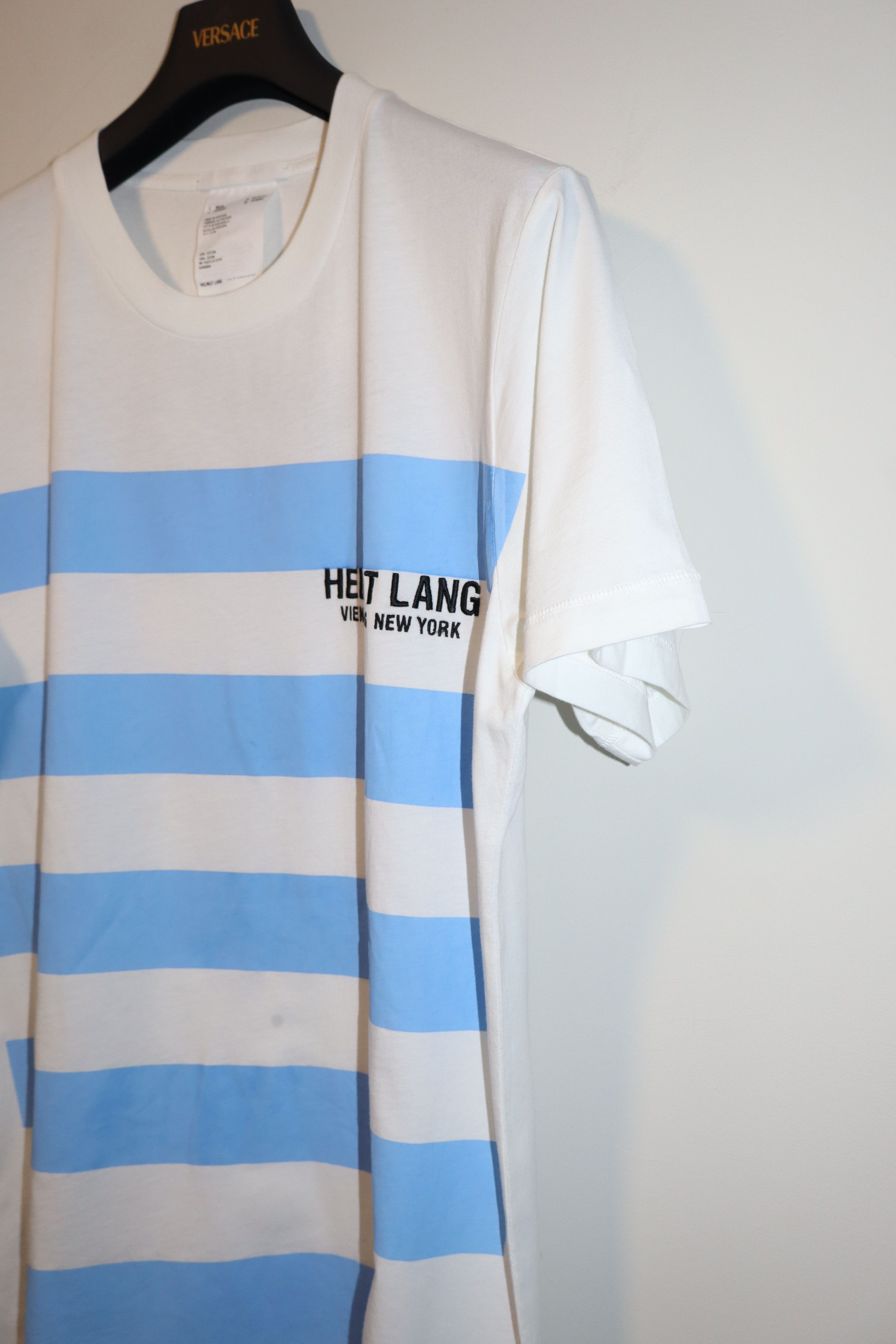 Helmut Lang Stripped logo t-shirt Size US L / EU 52-54 / 3 - 7 Thumbnail