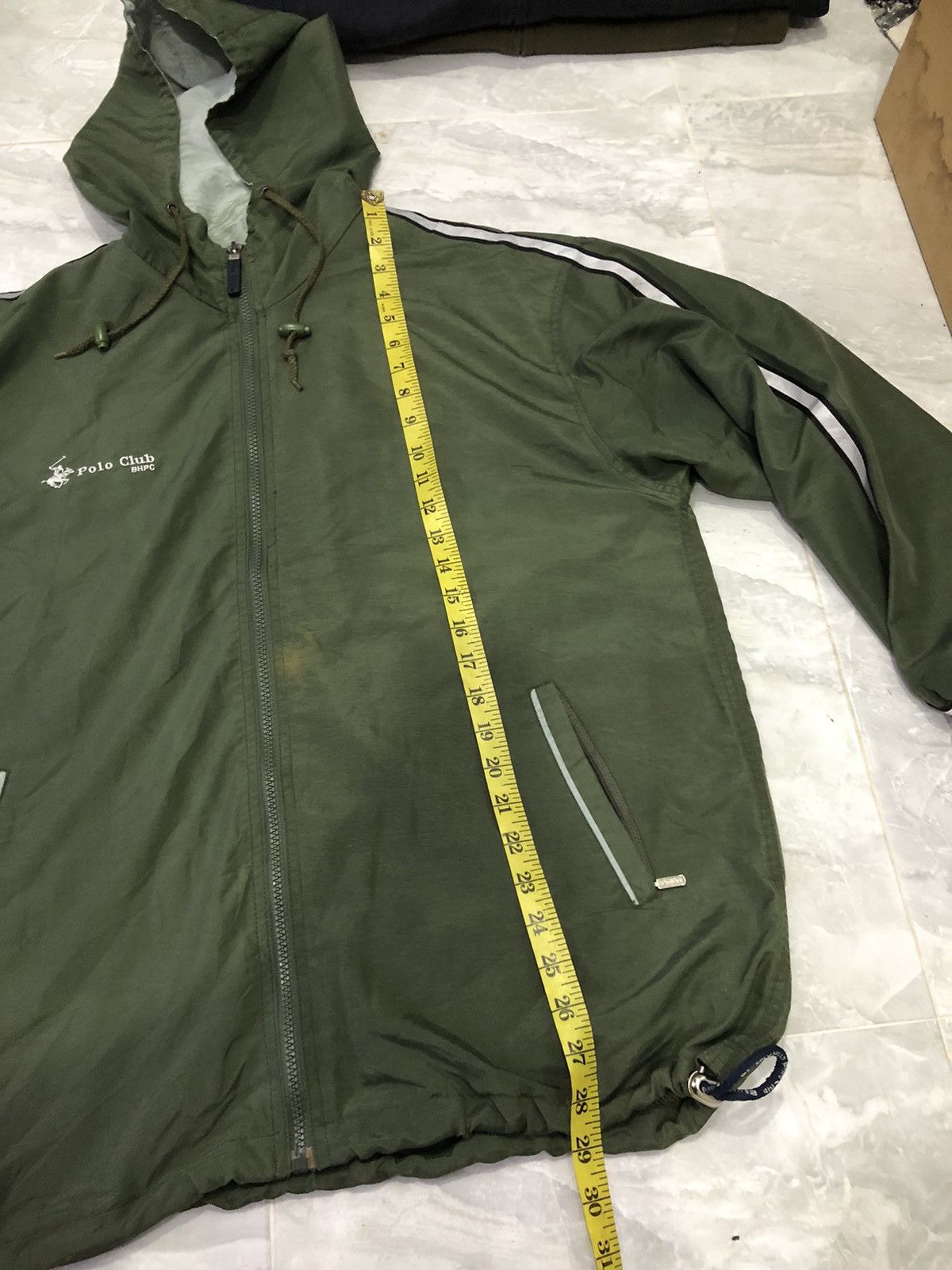 Beverly Hills Polo Club BHPC Olive Green Windbreaker 90s Vintage Korea Size US M / EU 48-50 / 2 - 18 Thumbnail