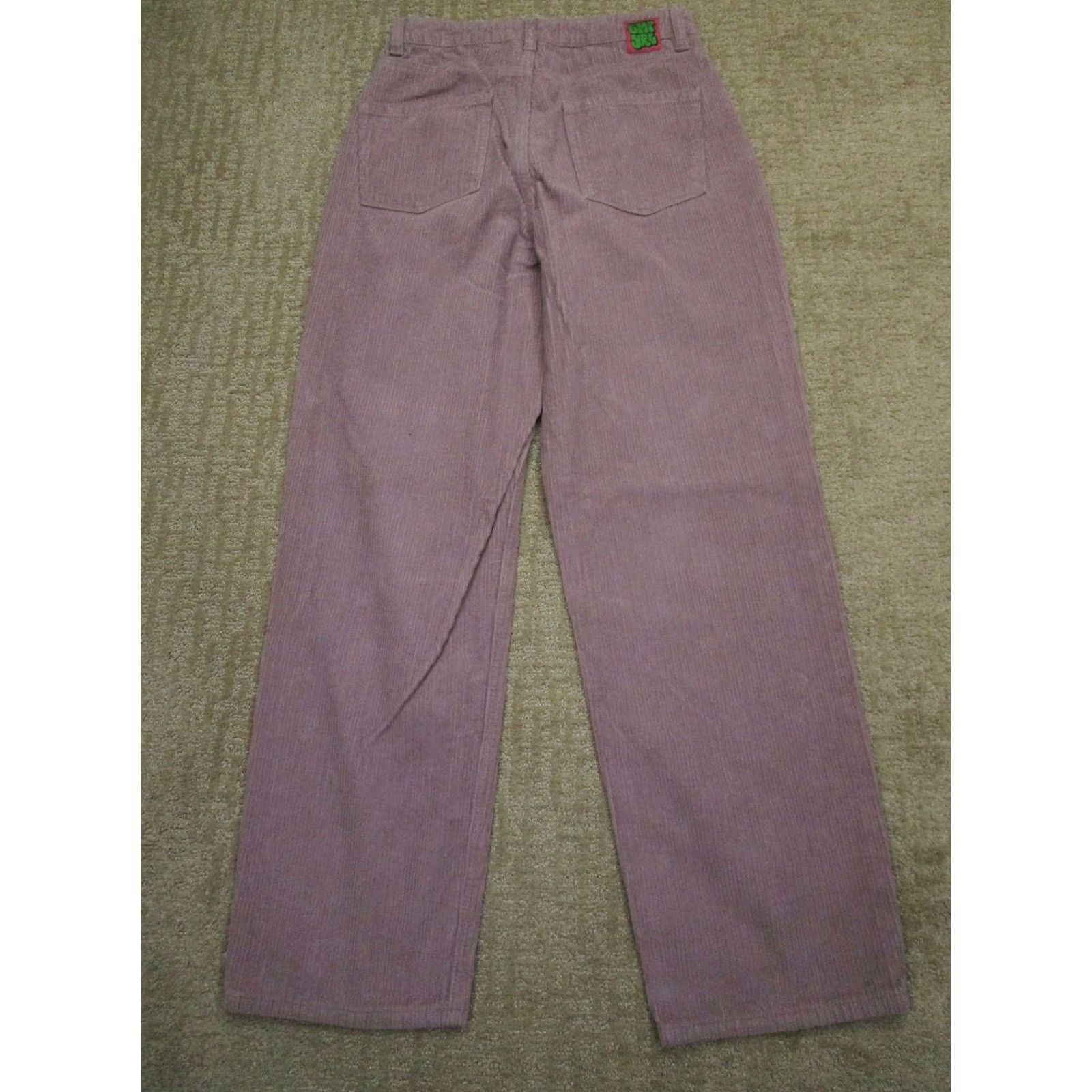 Empyre Empyre Jeans Women Purple High Rise Wide-Leg Corduroy 5-Pocket Relaxed 30in Inseam Size 27" / US 4 / IT 40 - 3 Thumbnail