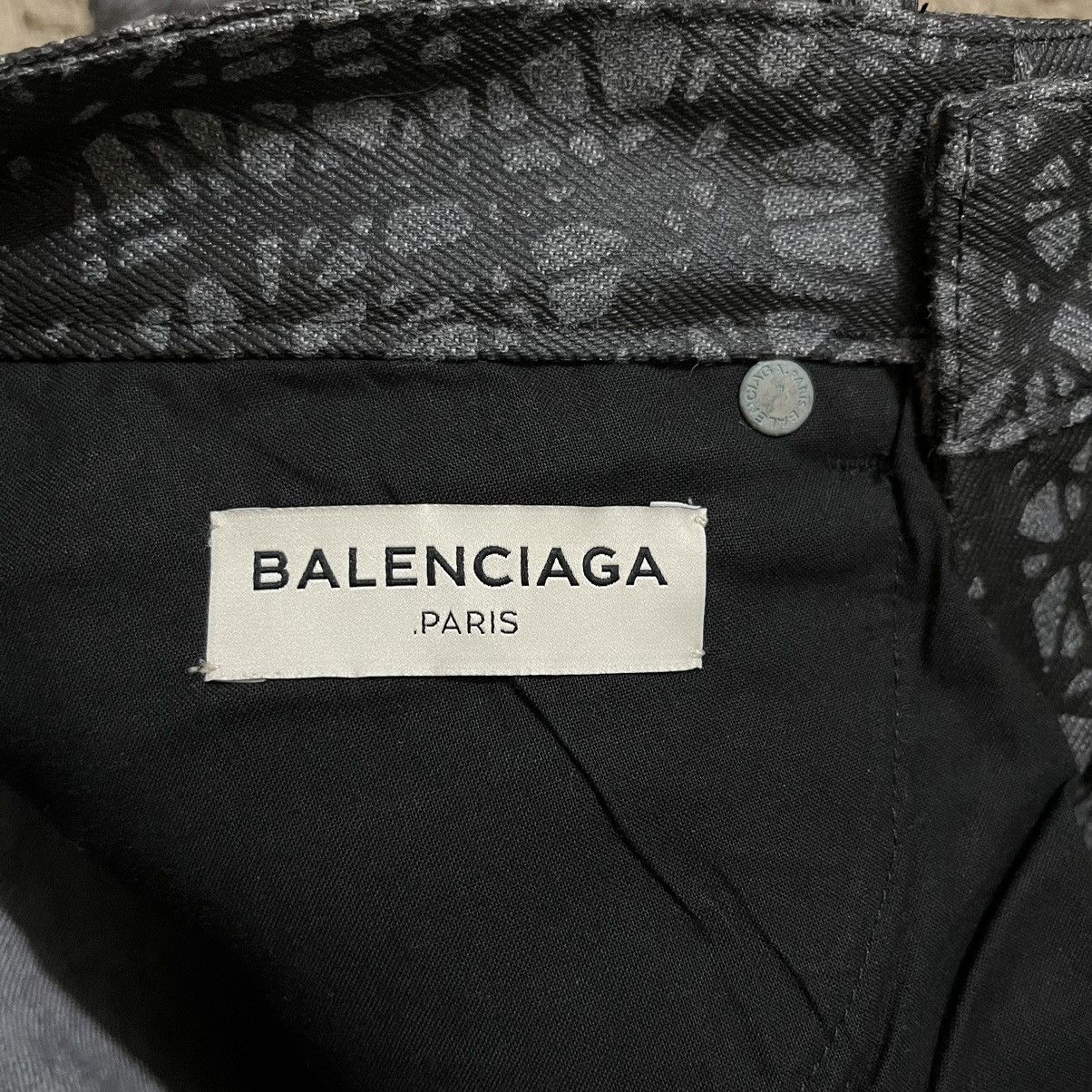 Balenciaga Balenciaga SS13 Scribble Denim Pants Size US 31 - 4 Thumbnail
