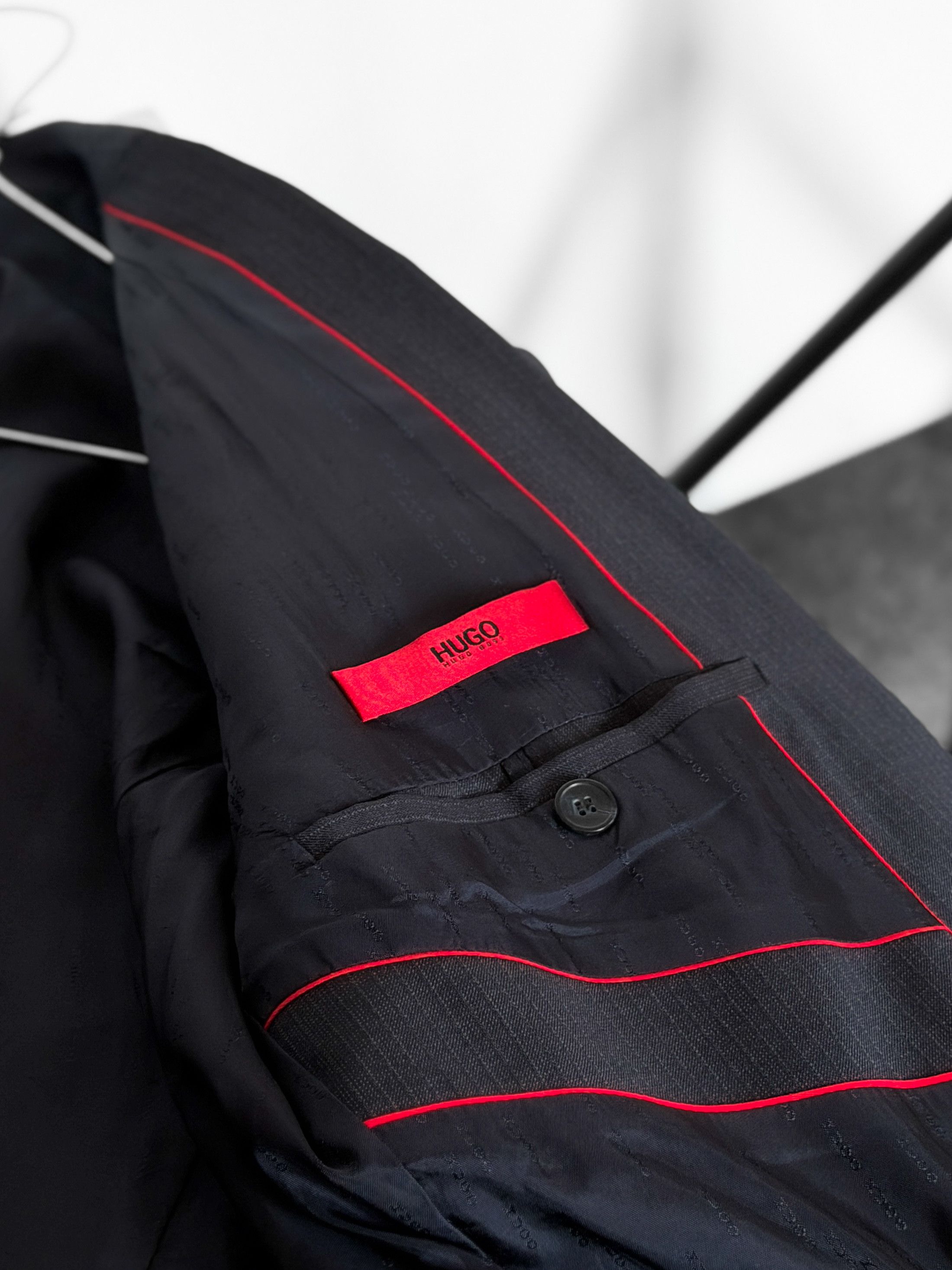 Hugo Boss HUGO BOSS Red Label Navy Blazer Suit Jacket Size 40L - 9 Thumbnail