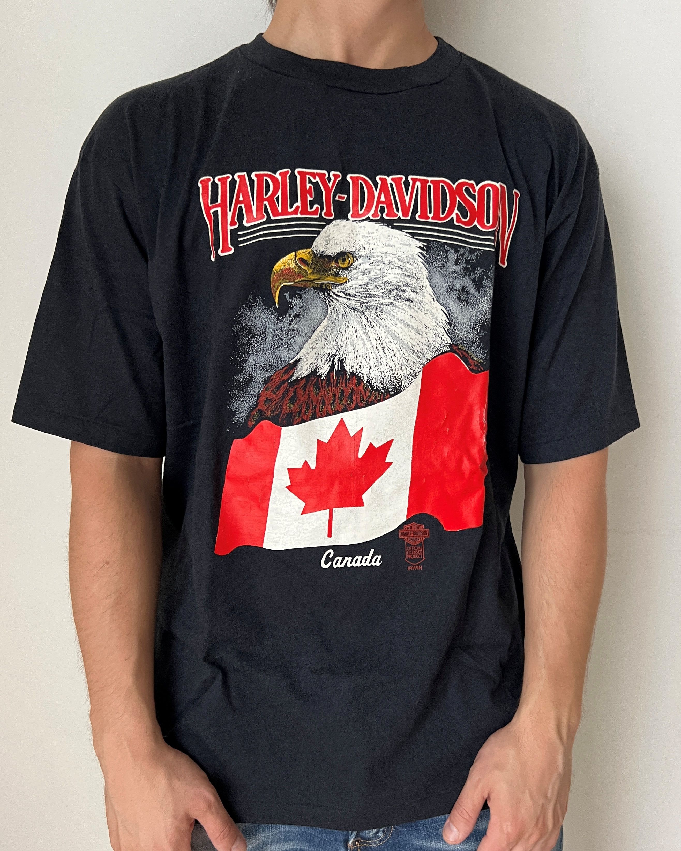 Harley Davidson VINTAGE Y2K HARLEY DAVIDSON CANADA T-SHIRT LICENSED PRODUCT Size US XL / EU 56 / 4 - 1 Thumbnail
