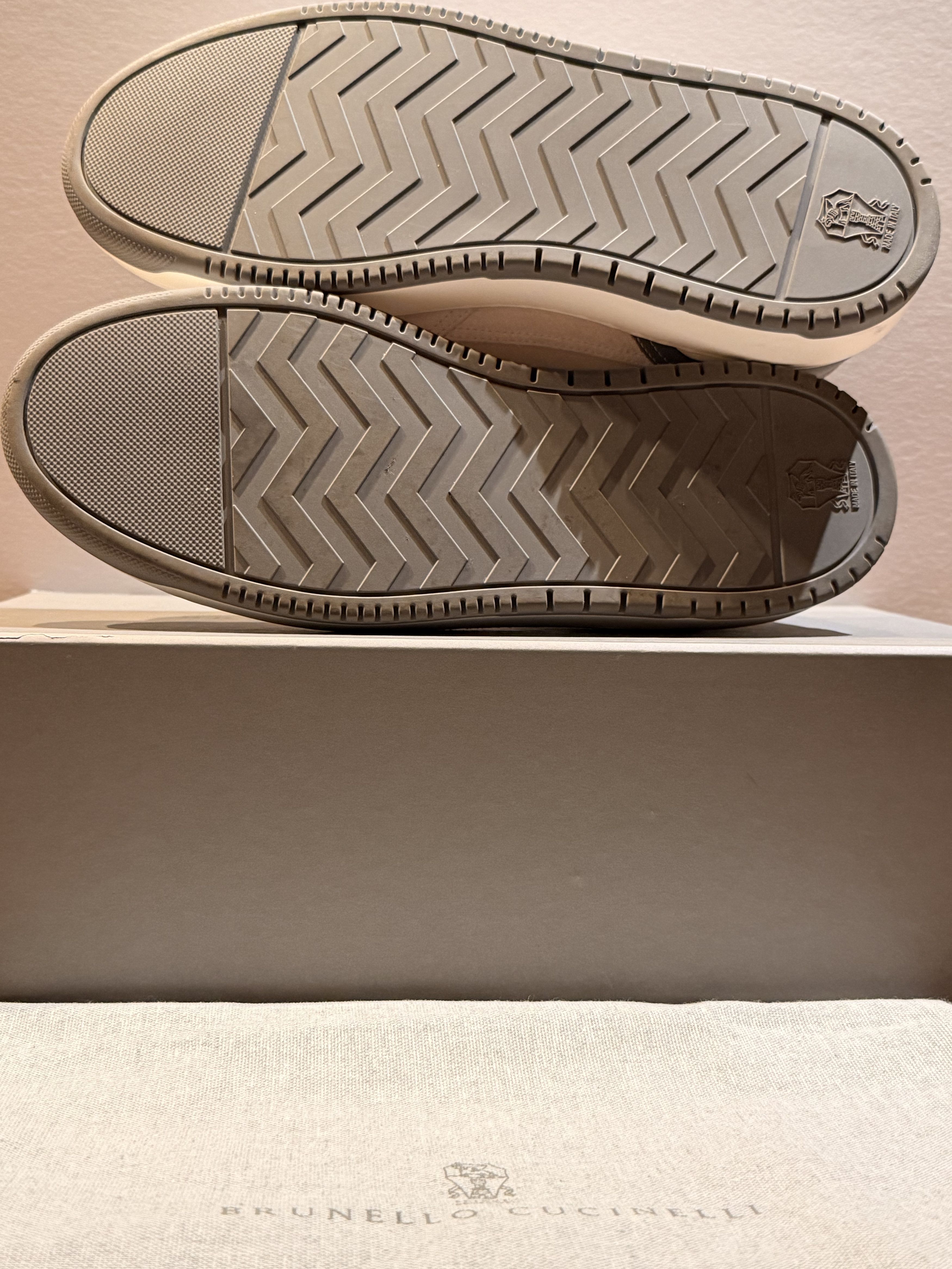 Brunello Cucinelli Brunello Cucinelli Leather Sneakers (Suede Accents) Size US 10 / EU 43 - 4 Thumbnail