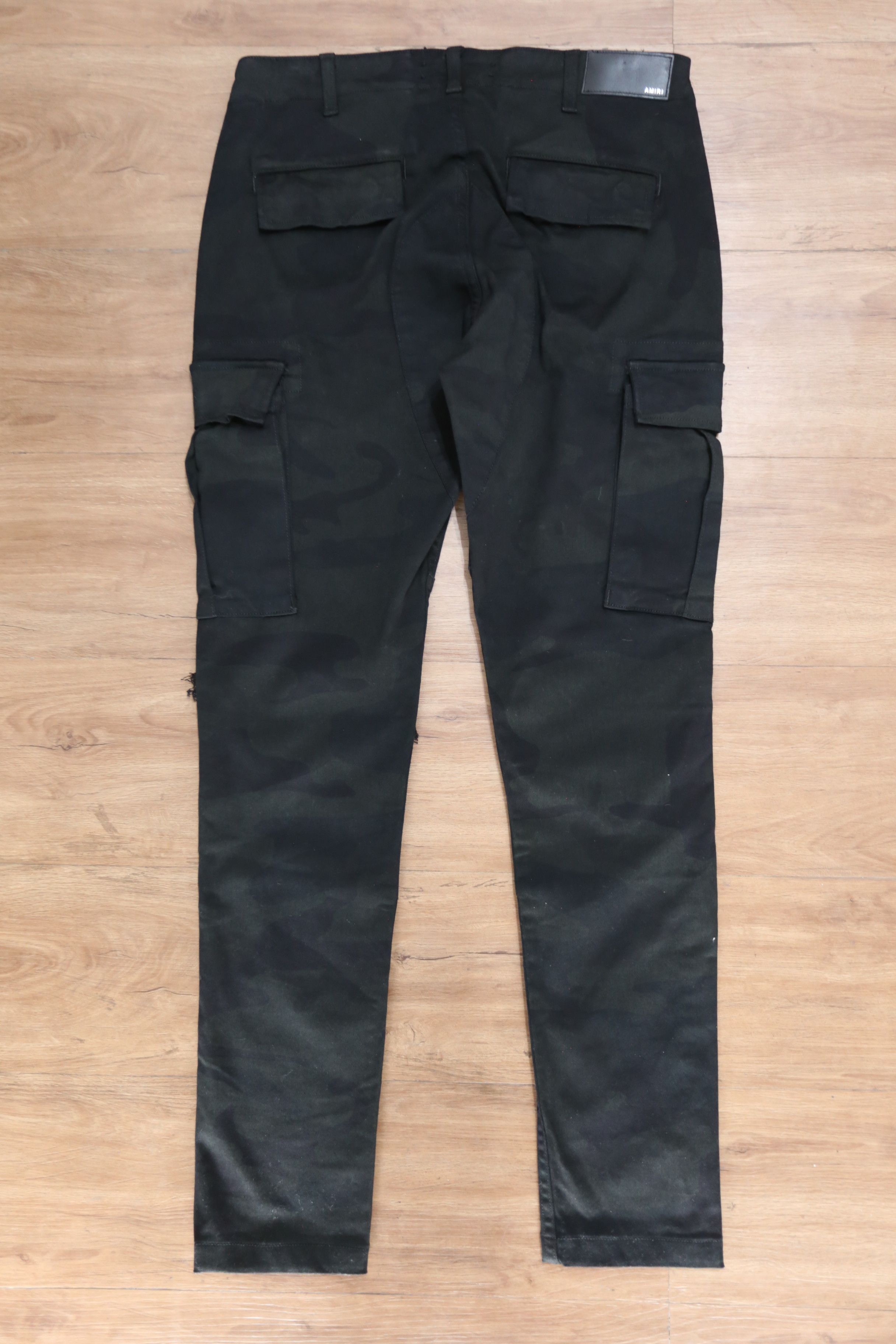 Amiri Amiri - S/S 19 - MX1 Black Camo Cargo Jeans Size US 30 / EU 46 - 2 Thumbnail