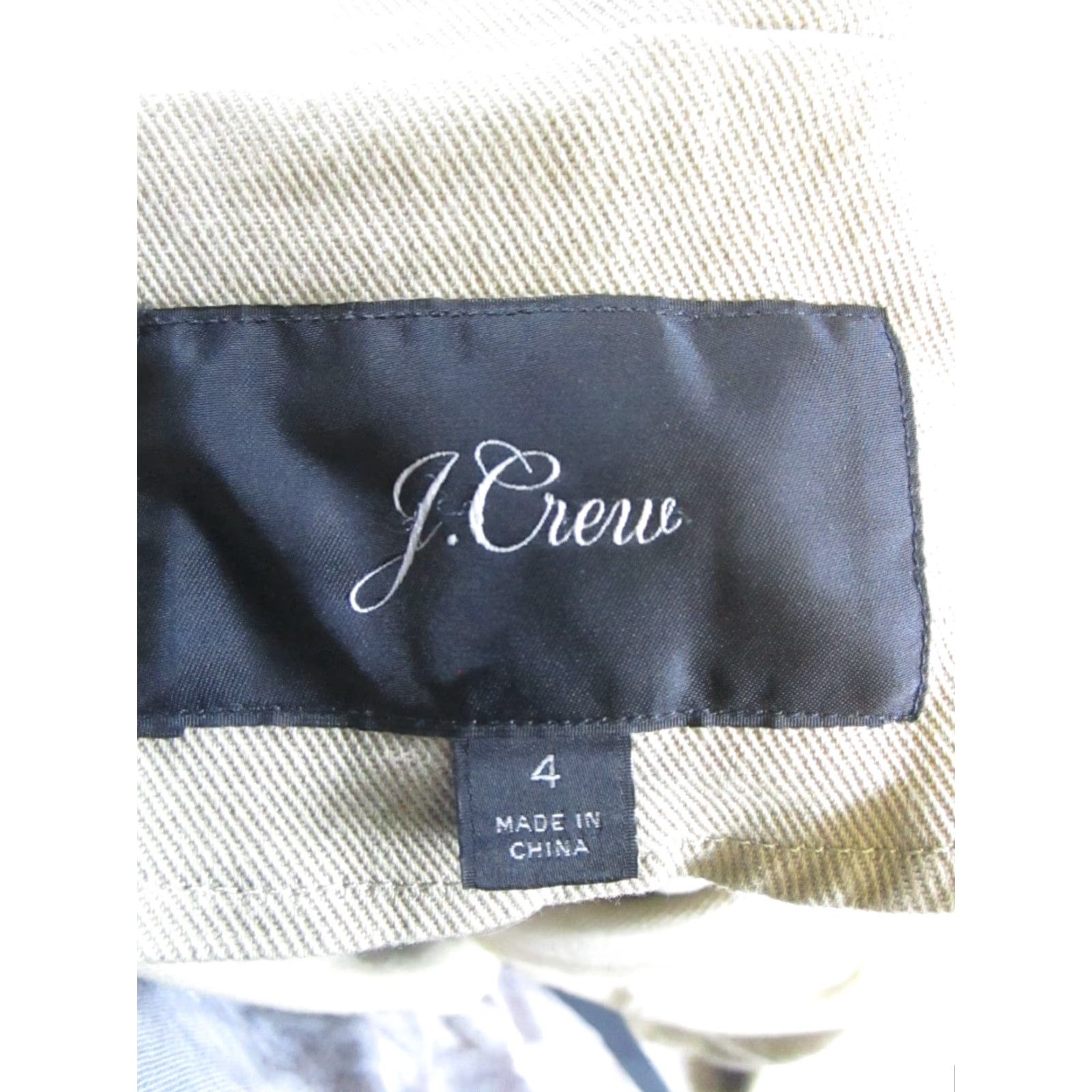 J.Crew VINTAGE J.Crew Blazer Womens 4 Cotton Canvas Mid-Length Sport Coat Brown Womens Size S / US 4 / IT 40 - 3 Thumbnail