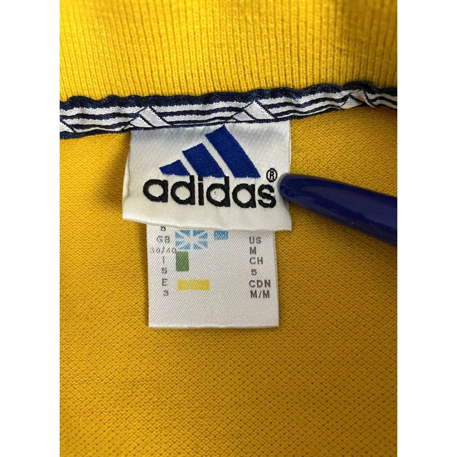 Adidas Adidas Polo Shirt Mens Size M Yellow Golf Short Sleeve Cotton Collared Button Size US M / EU 48-50 / 2 - 3 Thumbnail