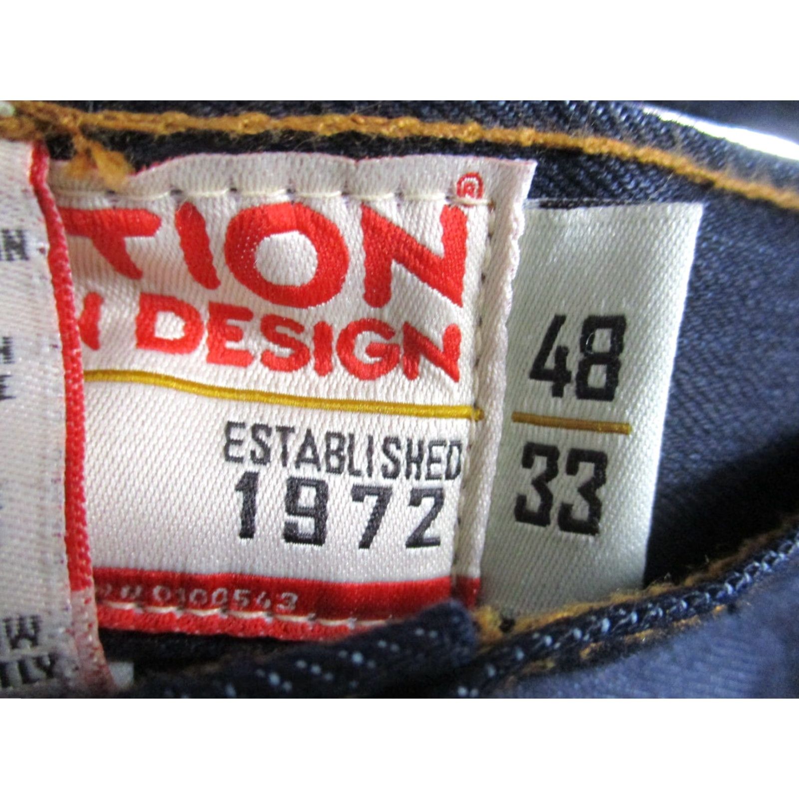 Vintage Evolution Jeans Men’s 48x33 Baggy Dark Wash Denim Rise High Inseam 33 Relaxed Regular Mens Size US 32 / EU 48 - 7 Thumbnail