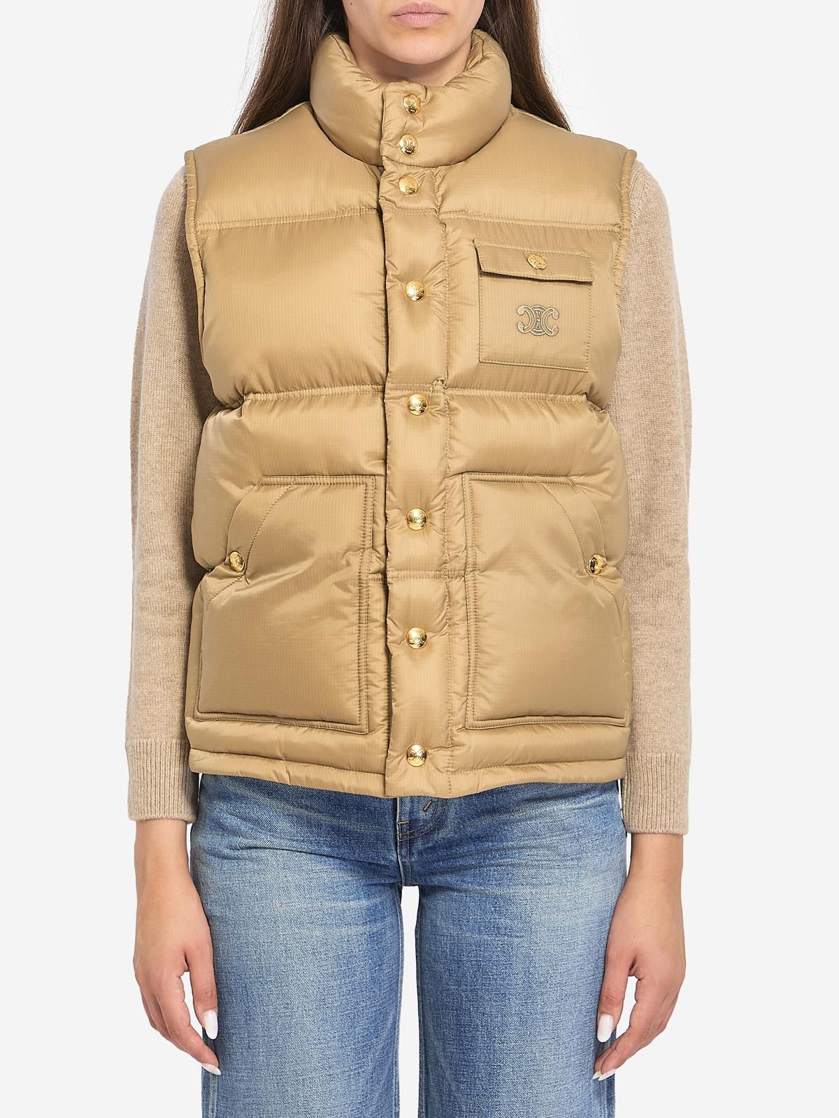 Celine CELINE TRIOMPHE PATCH DOWN VEST SIZE 40 Size ONE SIZE - 1 Thumbnail