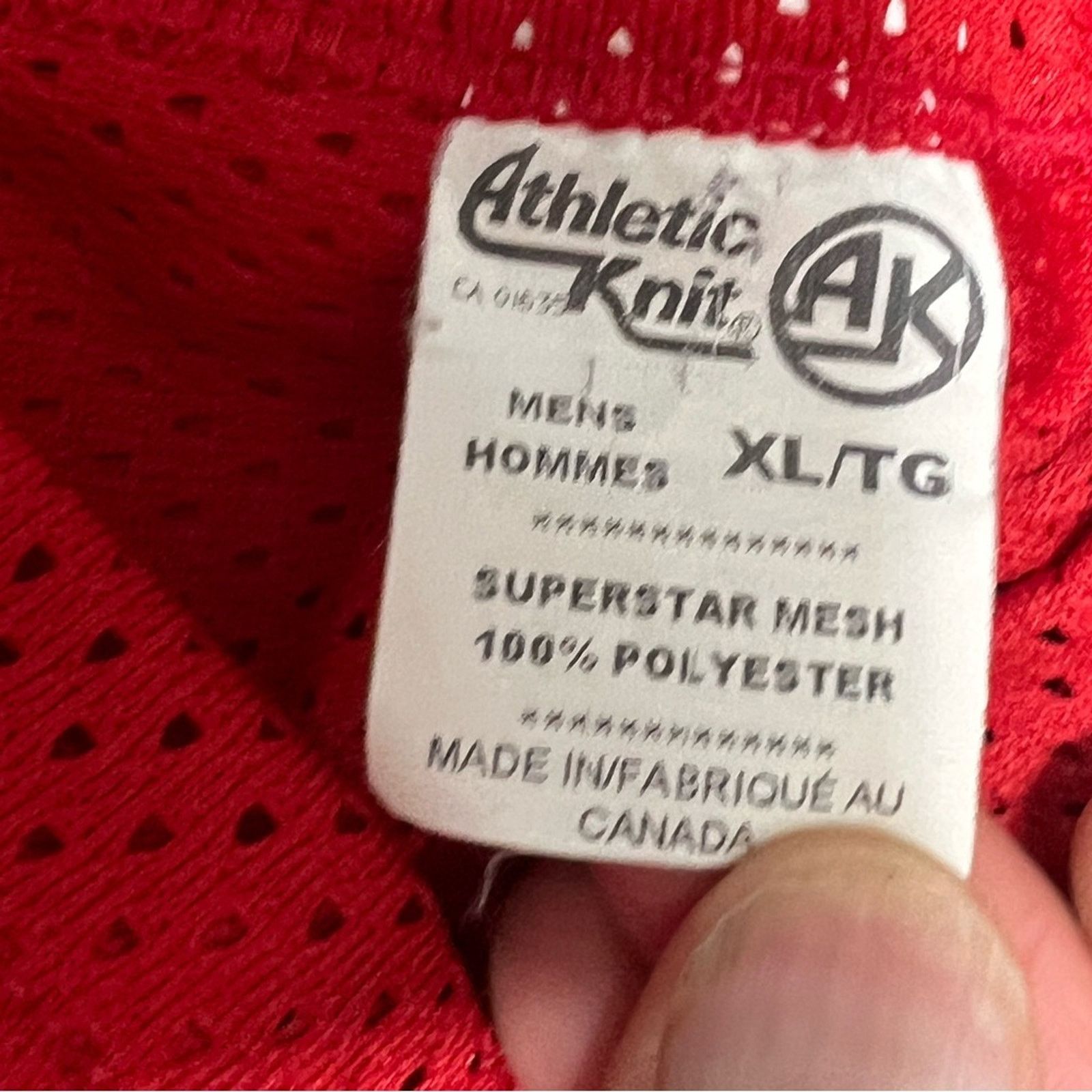 NHL Vintage Wisconsin Badgers Athletic Knit Hockey Jersey Size US XL / EU 56 / 4 - 8 Thumbnail