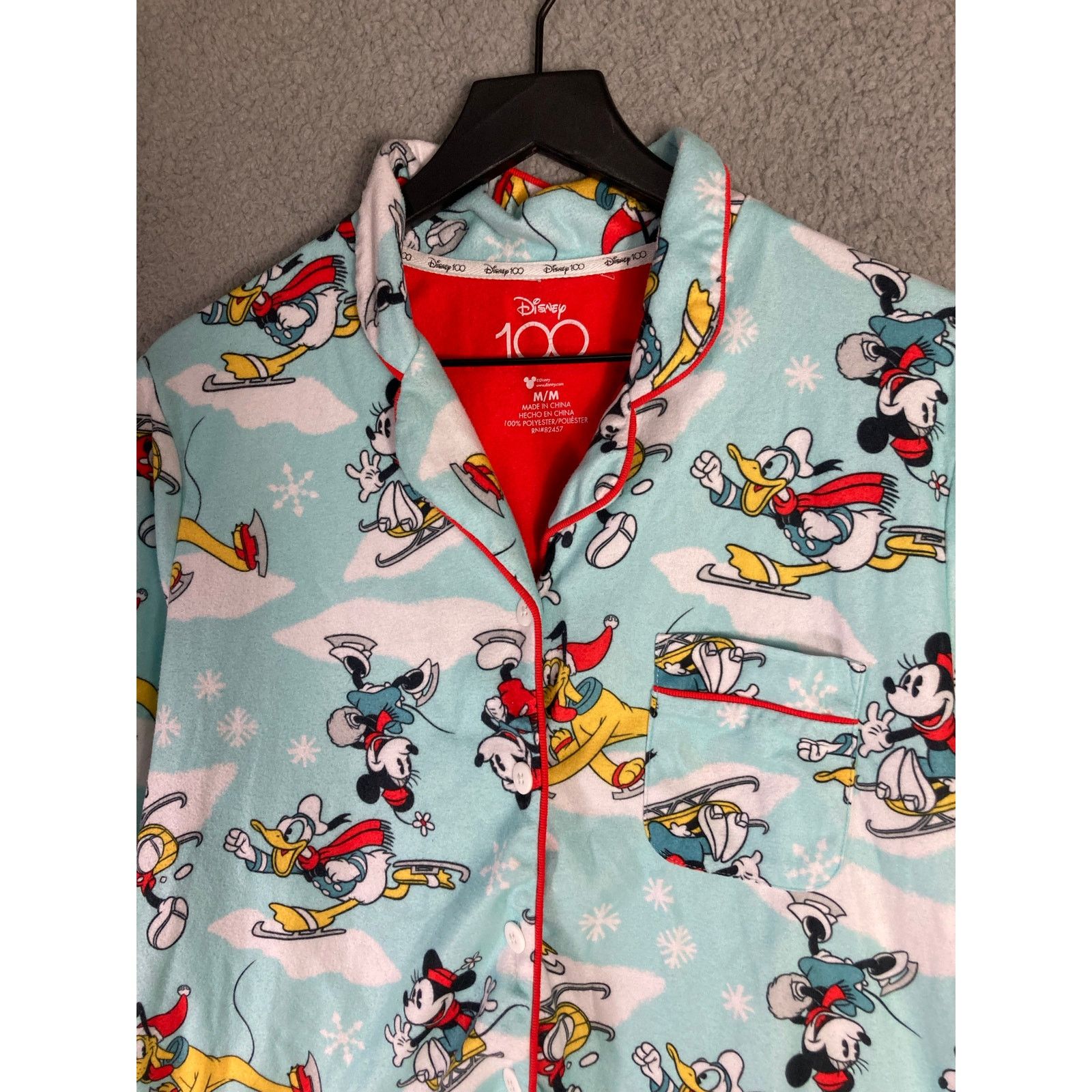 Disney Disney 100th Anniversary Mickey Mouse Pajama Top Size M Size M / US 6-8 / IT 42-44 - 5 Thumbnail