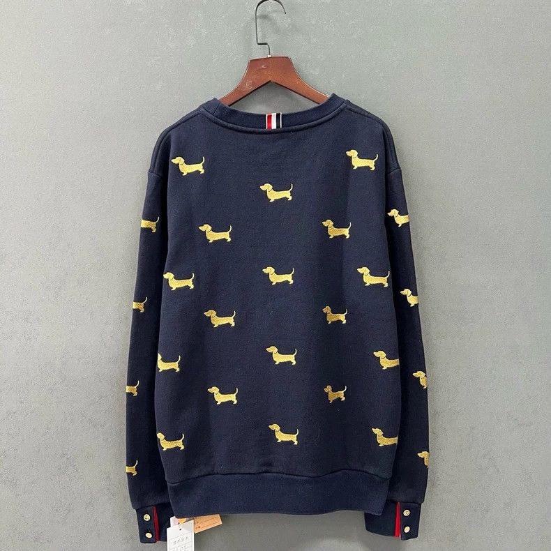 Thom Browne Thom Browne size2 Golden wire embroidered puppy hoodie Size US M / EU 48-50 / 2 - 2 Thumbnail