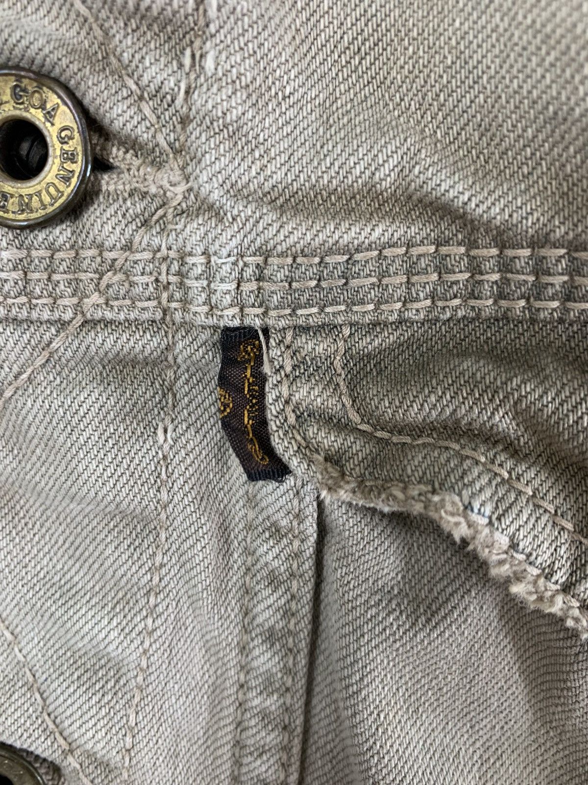 GOA Vintage goa japan trucker jeans distressed Size US M / EU 48-50 / 2 - 8 Thumbnail