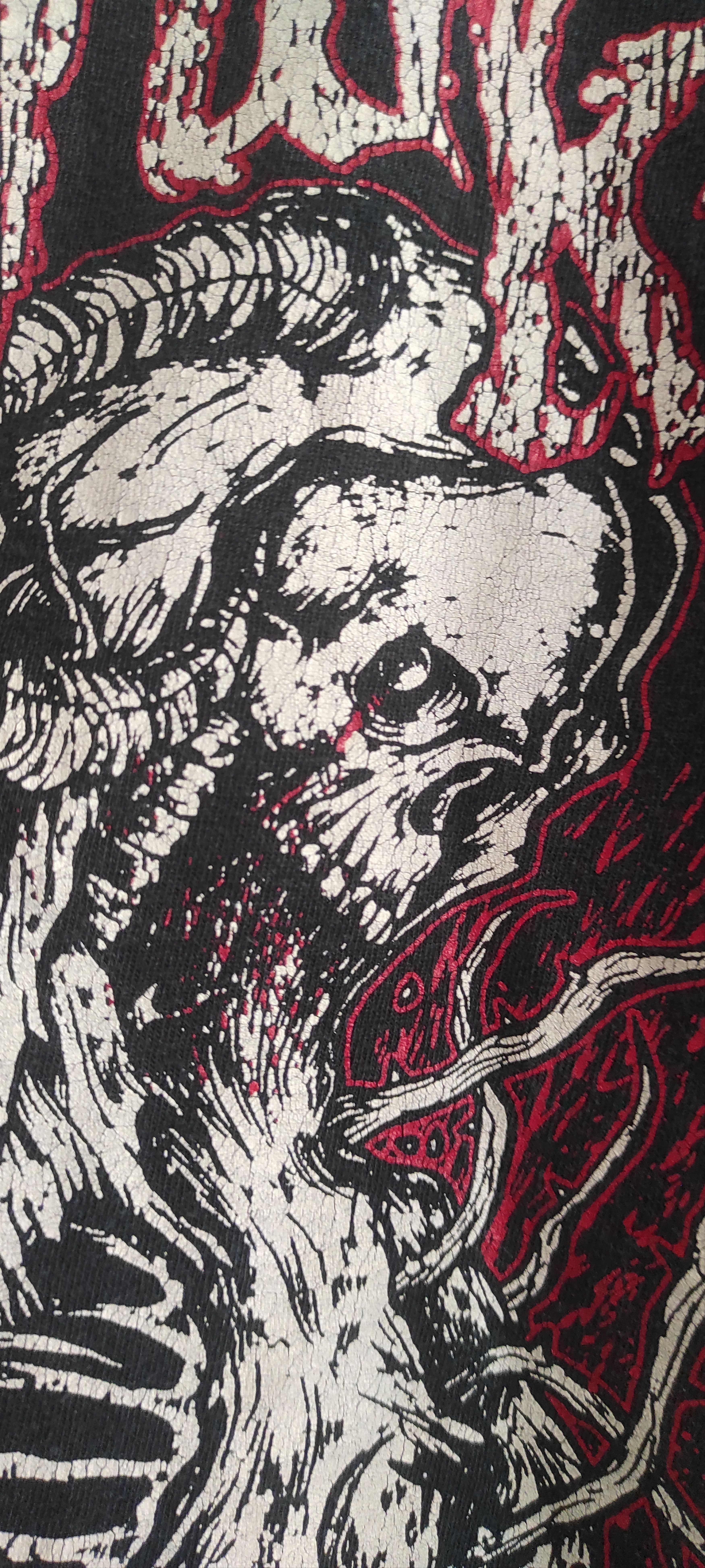 Gildan × Vintage VTG Gildan Graphic Skull Skeleton T shirt Skill To Kill Size US L / EU 52-54 / 3 - 11 Thumbnail