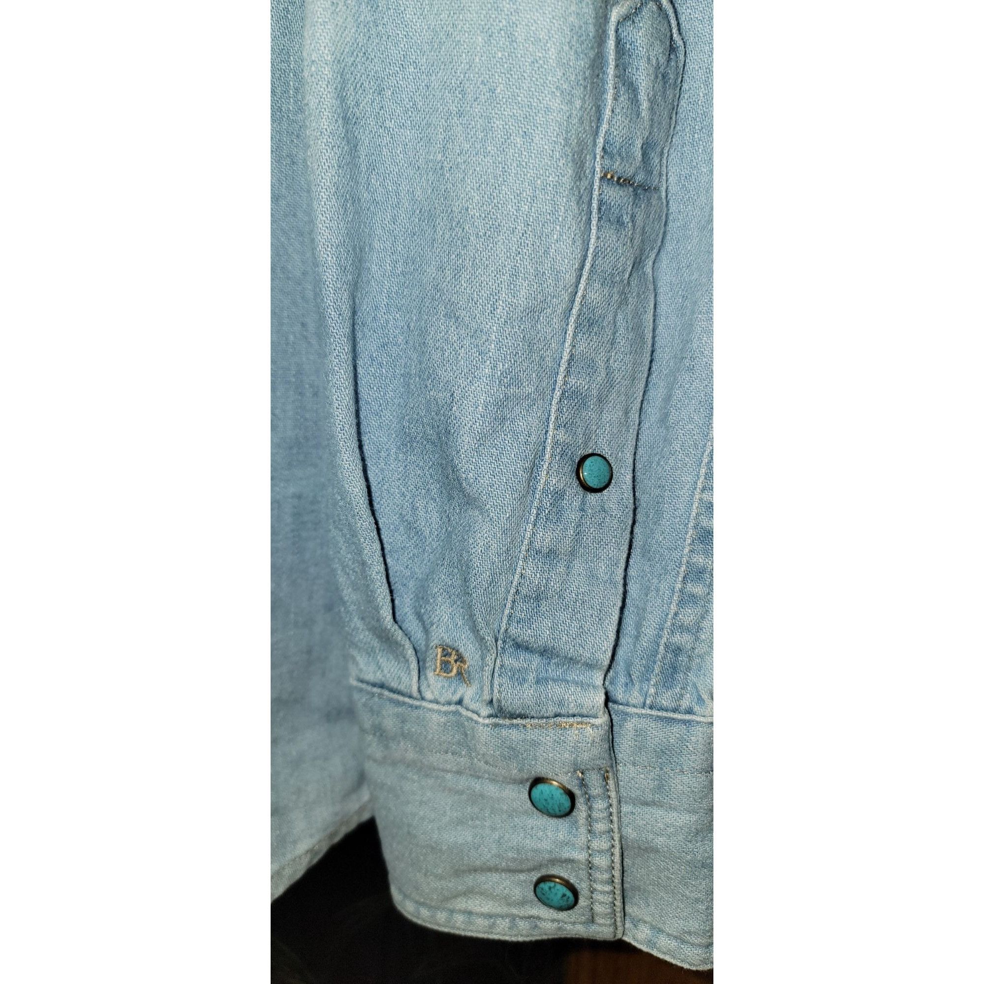 Banana Republic Banana Republic Men’s Light Wash Denim Western Shirt Medium Size US M / EU 48-50 / 2 - 4 Thumbnail