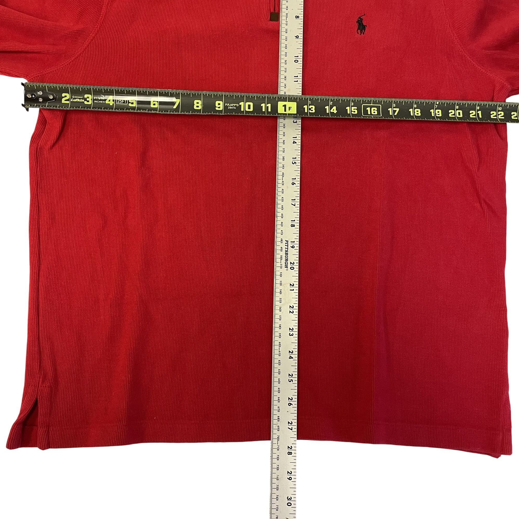 Ralph Lauren Vtg Y2K 00s Ralph Lauren KNIT POLO Logo Pony Henley Pullover Size US L / EU 52-54 / 3 - 5 Thumbnail