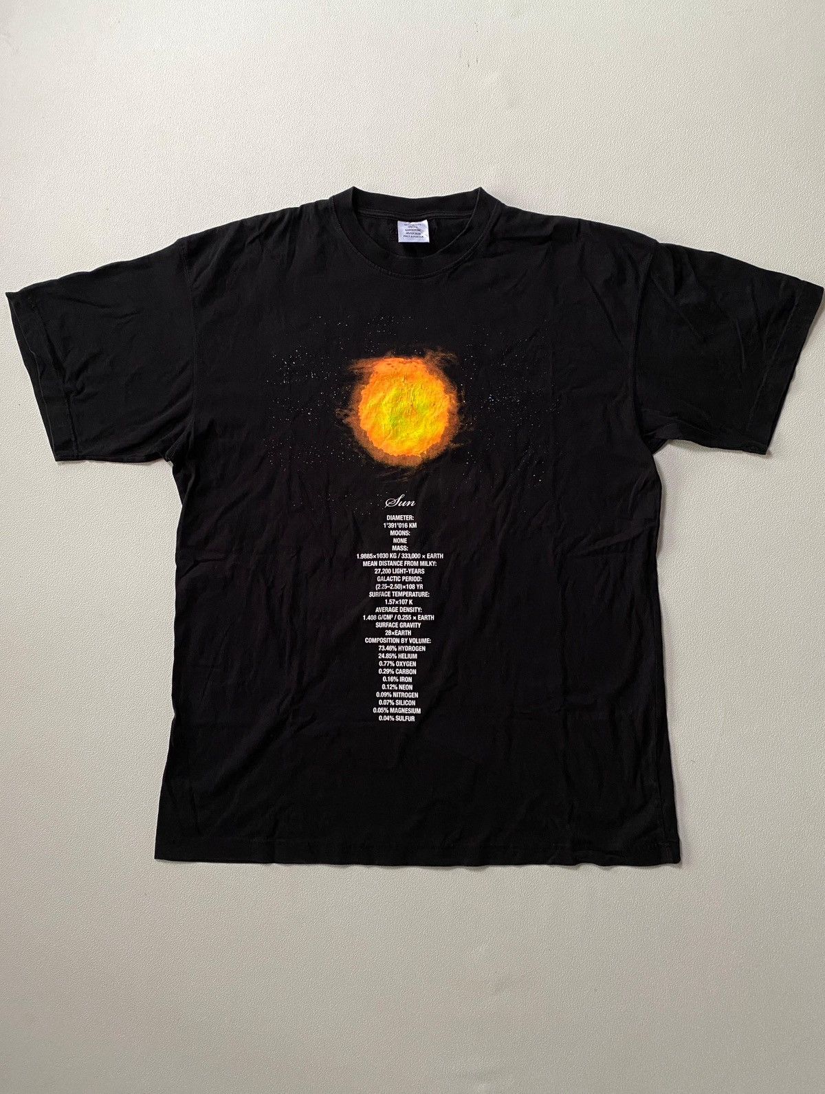 Vetements Vetements Black Sun Number T-Shirt Size US M / EU 48-50 / 2 - 2 Thumbnail