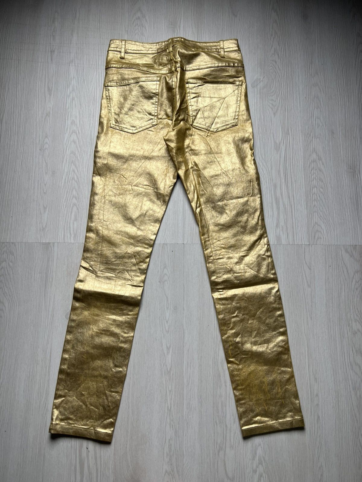 Isabel Marant Etoile Isabel Marant Golden Waxed Coated Skinny Jeans Hedi Inspired Size US 28 / EU 44 - 2 Thumbnail