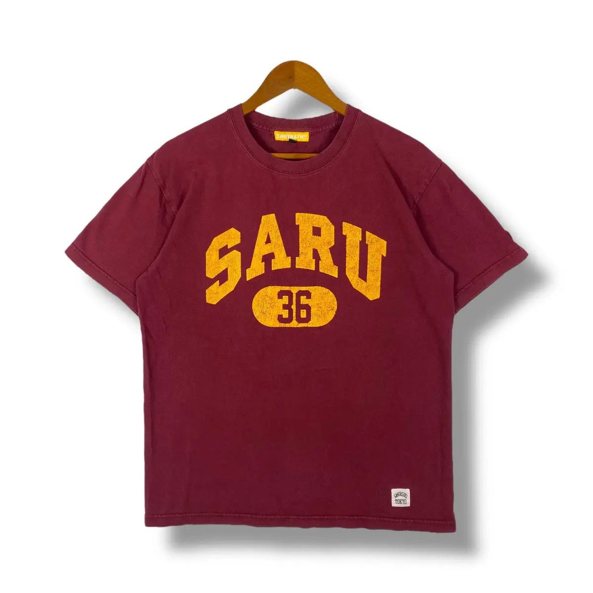 Japanese Brand SARU SANTASTIC Wear Japanese Modern Streetwear Tee Shirt Size US L / EU 52-54 / 3 - 1 Thumbnail