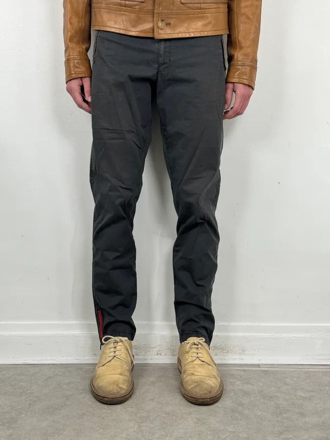 Prada 2000s Prada Black Nylon Cargo Pants with Zip-Off Leg Openings Size US 30 / EU 46 - 2 Thumbnail