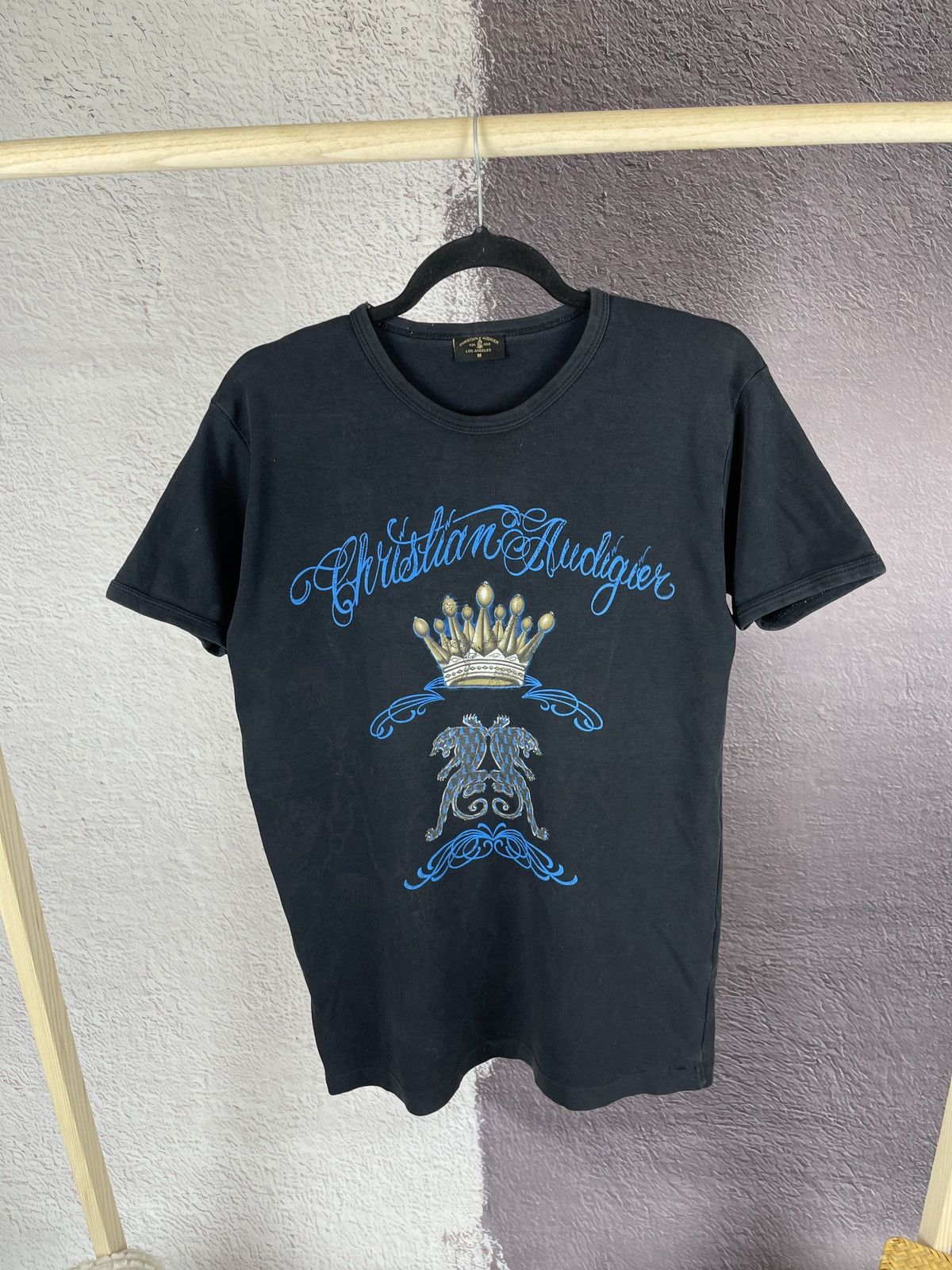Christian Audigier Christian Audigier vintage big logo allover pattern tee Size US M / EU 48-50 / 2 - 1 Thumbnail