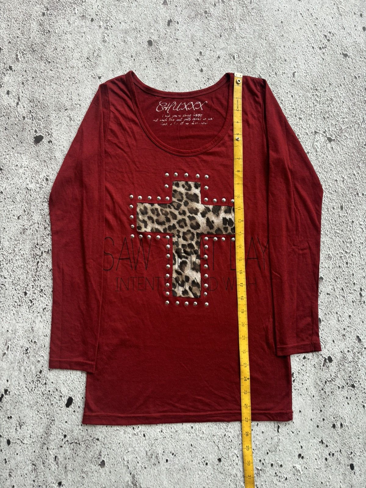 Hysteric Glamour Y2k Chuxxx Studded Leopard Women's Longsleeve Size L / US 10 / IT 46 - 9 Thumbnail