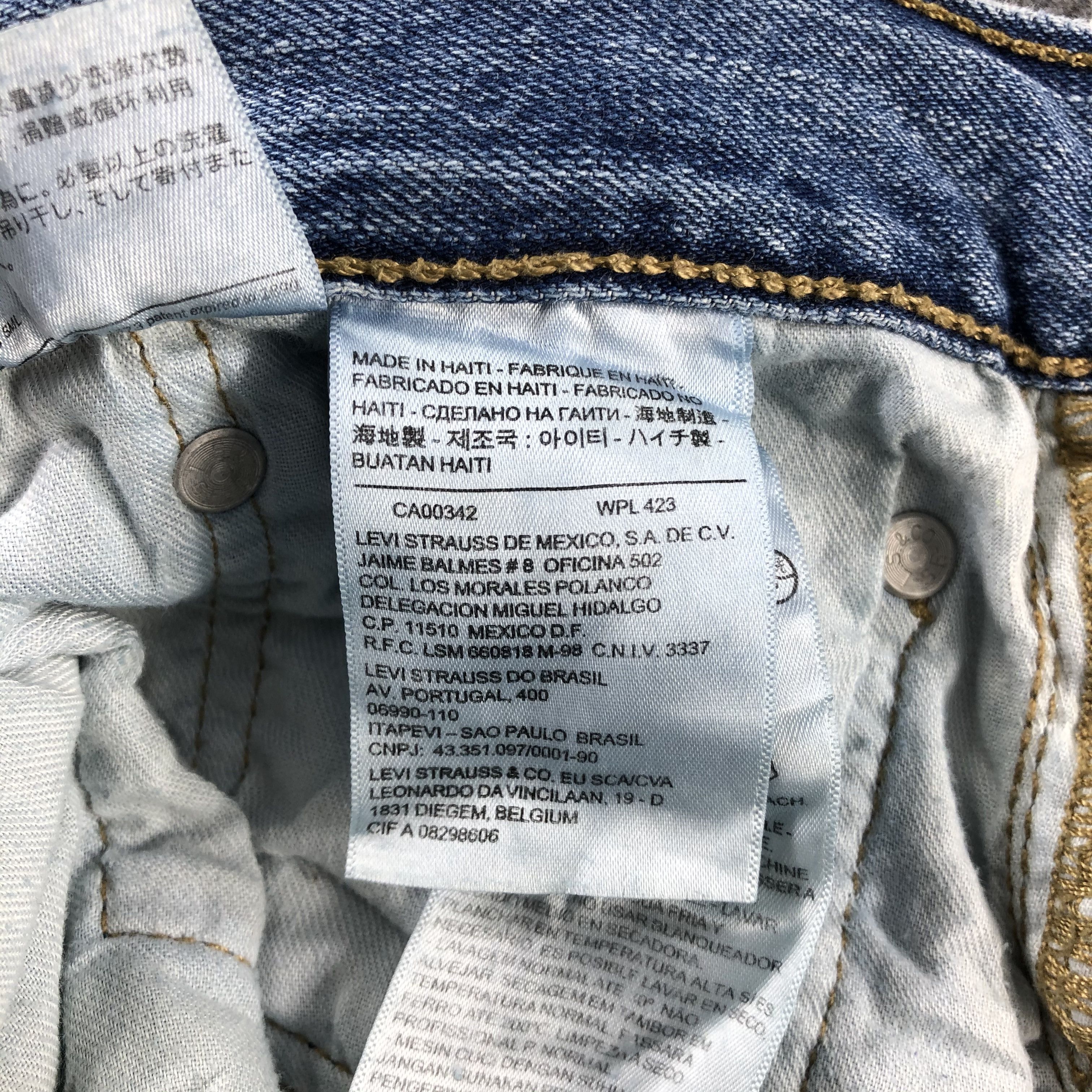 Levi's Vintage Blue Wash Levis 501 Jeans-J2538 Size US 37 - 13 Thumbnail