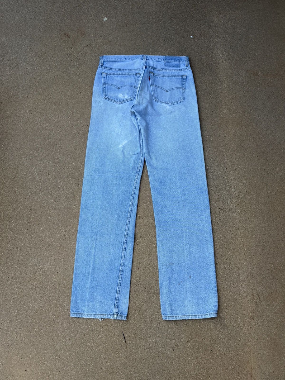 Levi's Vintage 90s Levi’s 501xx Buttonfly Straight Jeans 31x31 Size US 31 - 2 Thumbnail